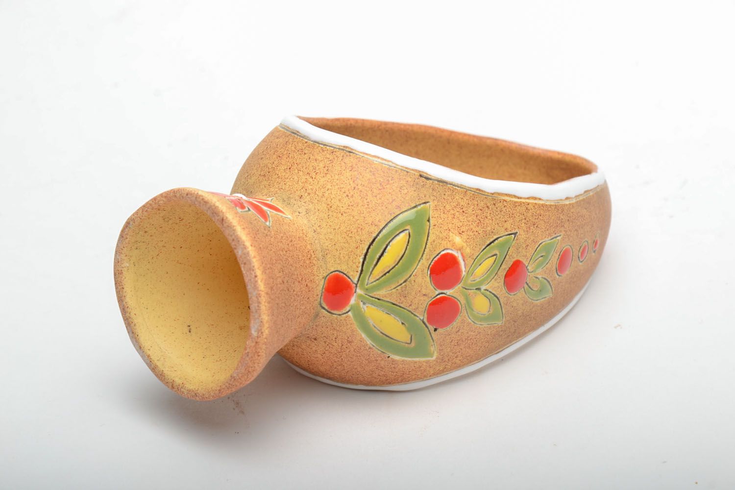 Deko Kerzenhalter aus Keramik in Eiform foto 4