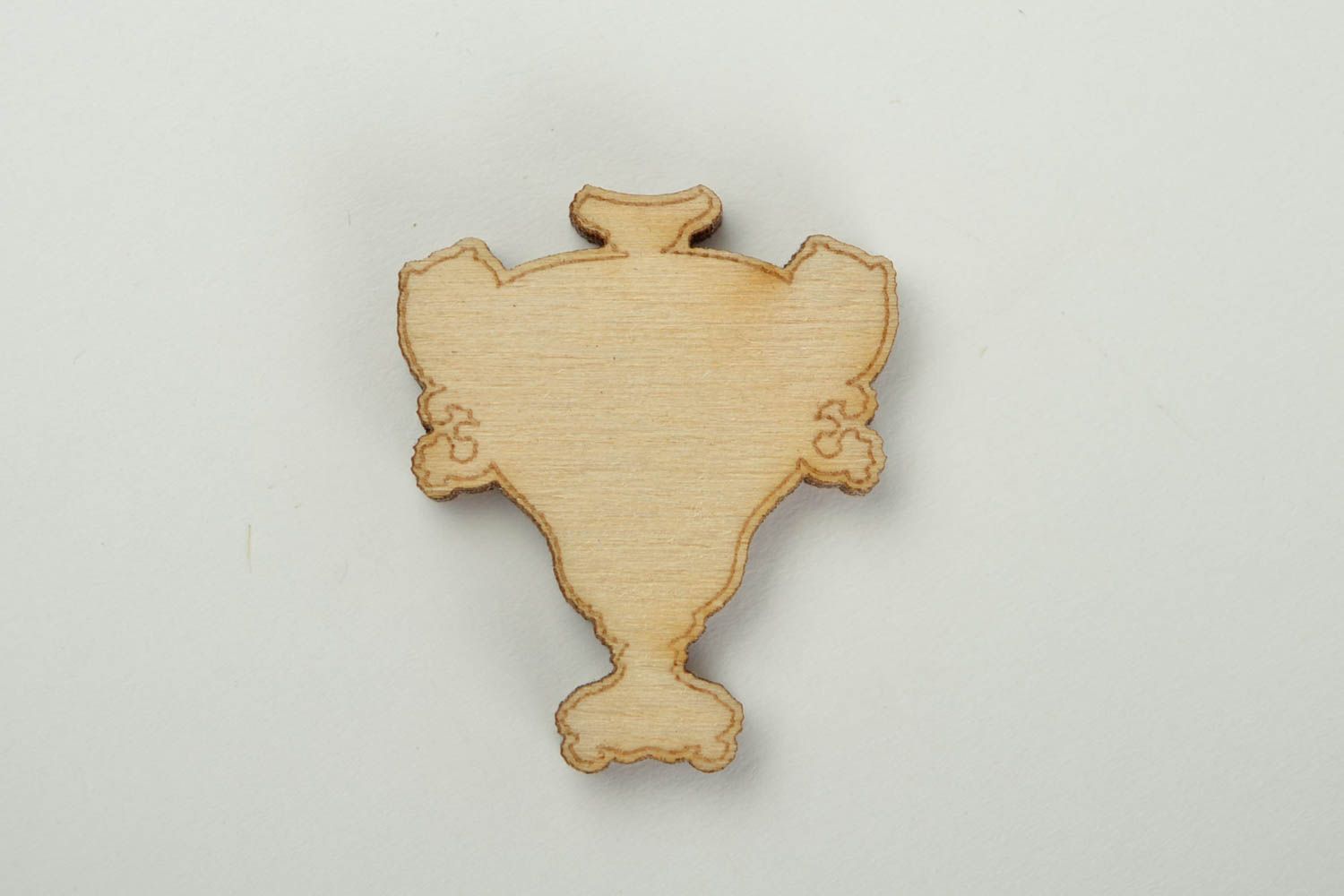 Handgemachte Figur zum Bemalen Holz Rohlinge Miniatur Figur Samowar schön grell foto 4