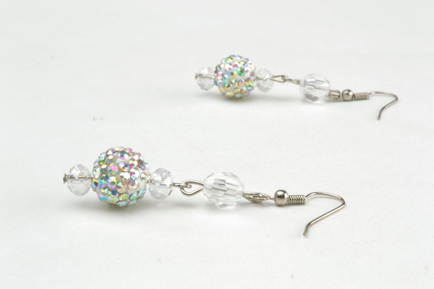 Earrings with crystals photo 2