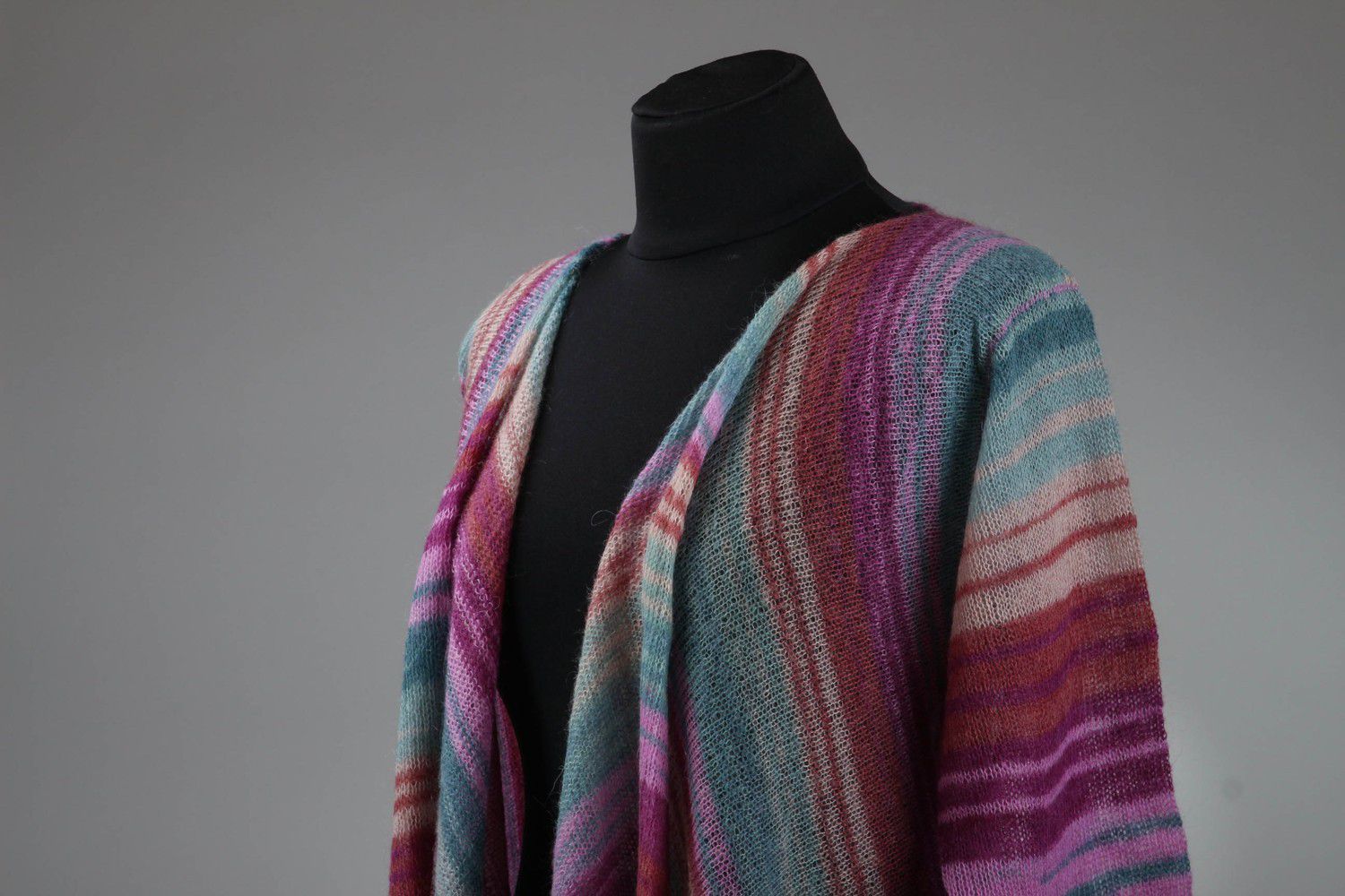 Knitted cardigan made of kid mohair photo 5