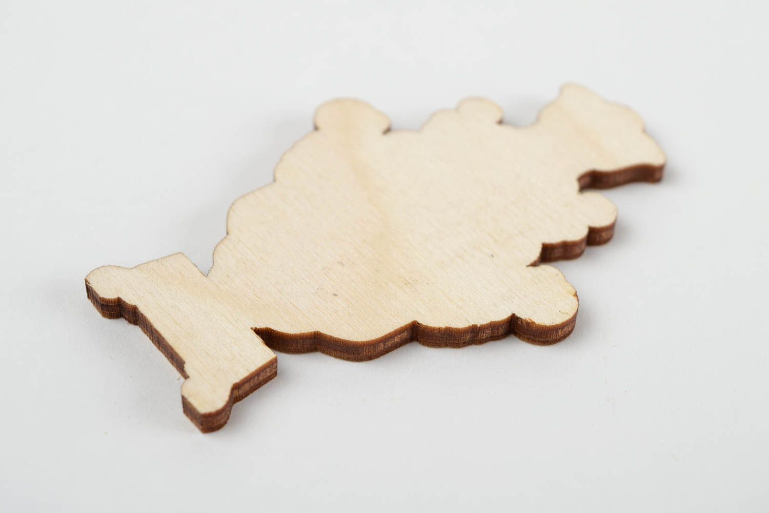 Handmade Figur zum Bemalen Holz Rohling originell Miniatur Figur Samovar foto 5
