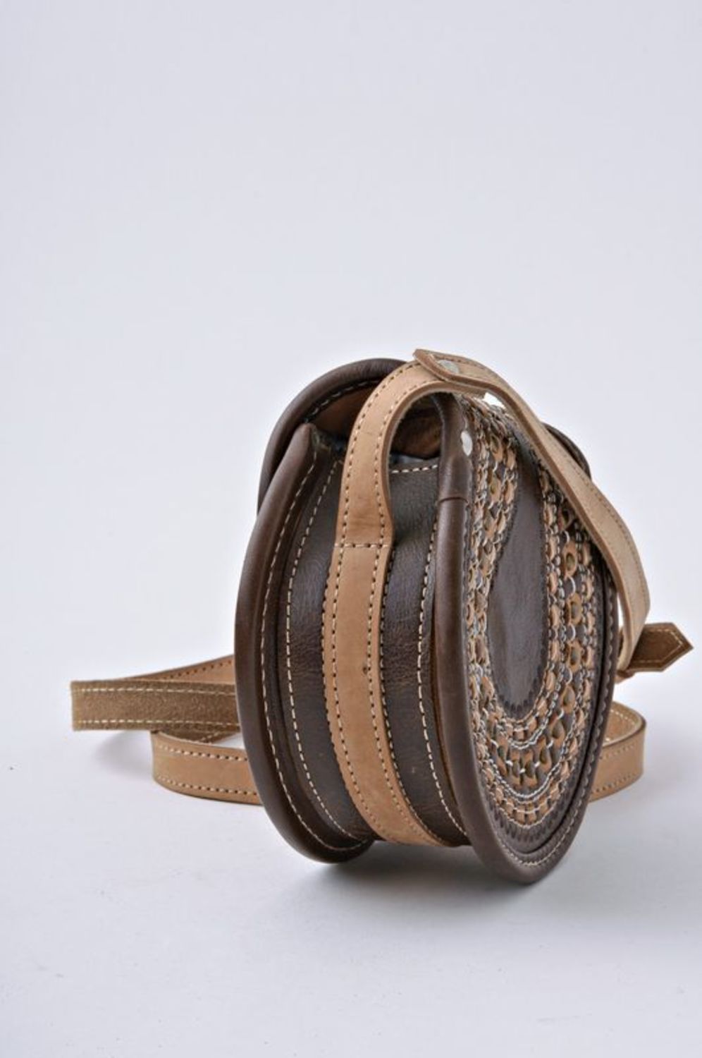 Leather shoulder purse photo 5