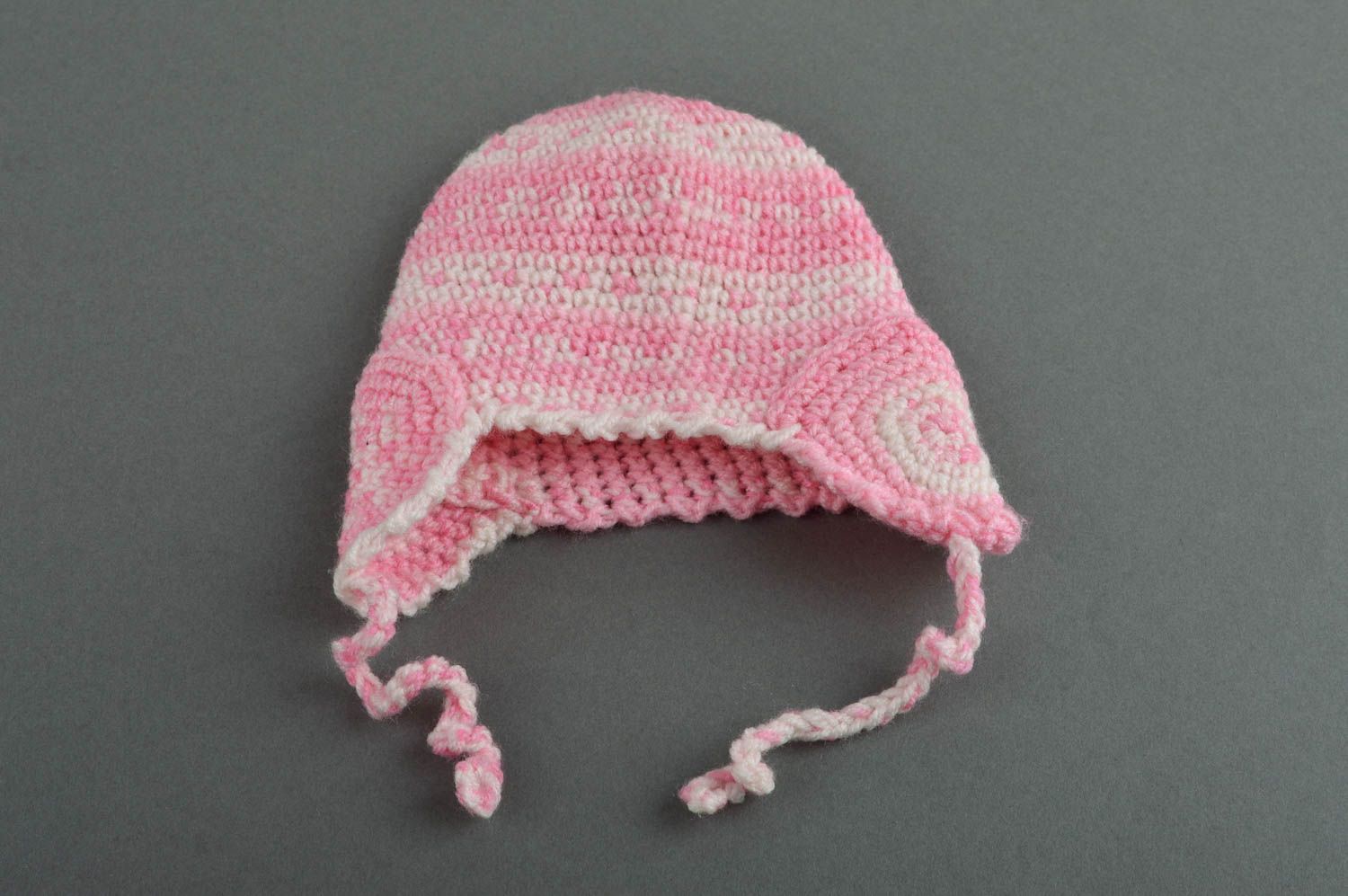Stylish baby hats handmade crocheted hats openwork baby hats present for baby photo 4