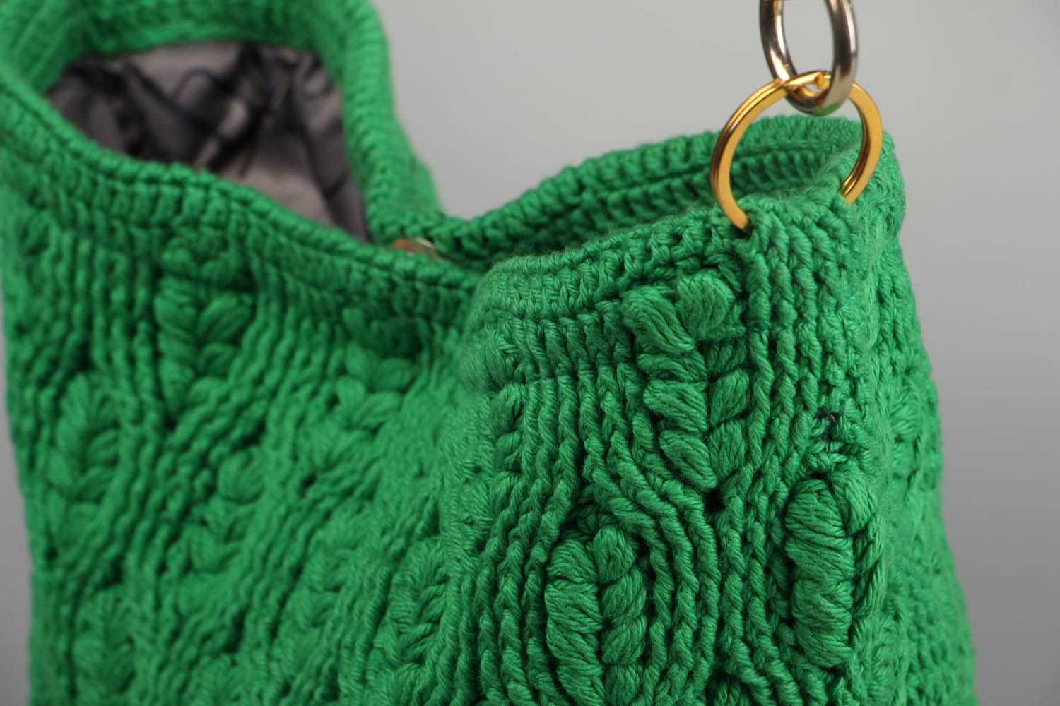 Crochet cotton purse photo 3