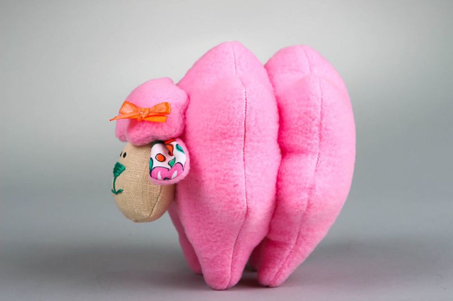 Мягкая игрушка Розовая овечка фото 2