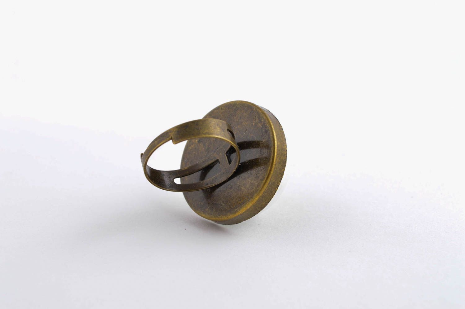 Ring Damen handmade Designer Schmuck schöner Metall Ring Geschenk für Frauen foto 4