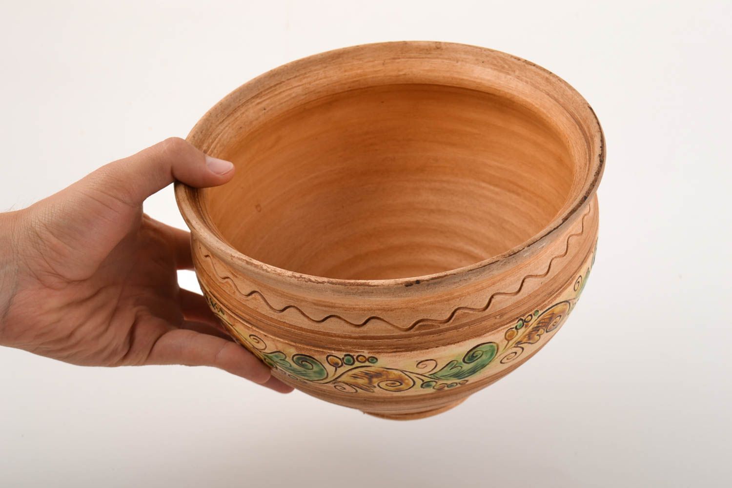 Keramik Schüssel handmade Küchen Deko Keramik Geschirr Geschenk für Frauen 3 L foto 5