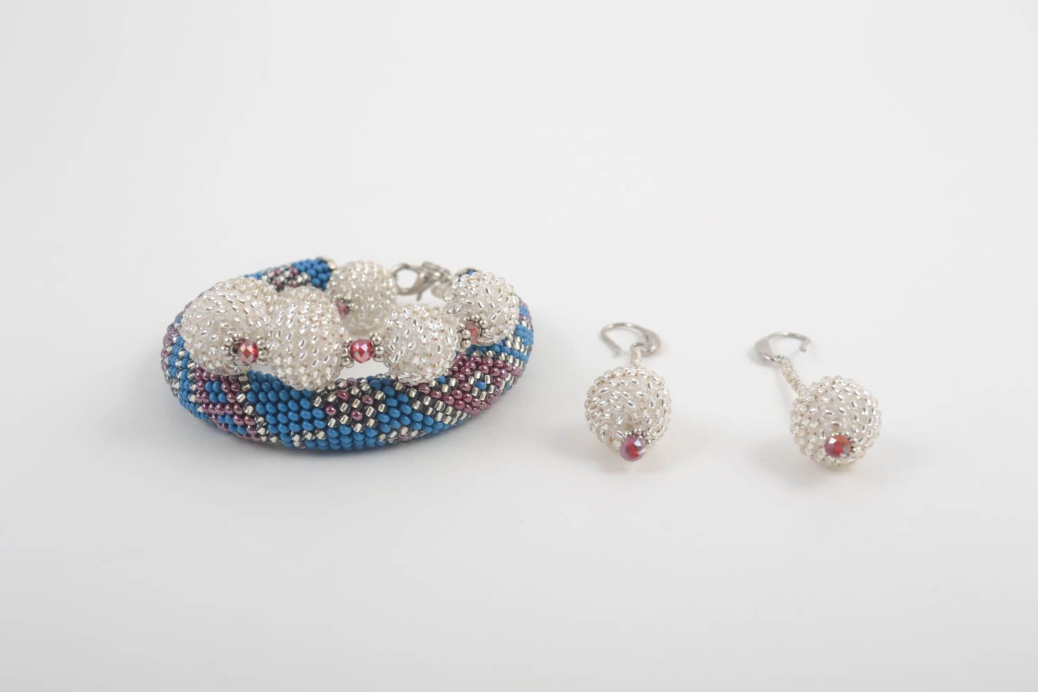 Juwelier Modeschmuck Handmade Ohrringe Damen Collier Geschenk für Frauen modisch foto 2