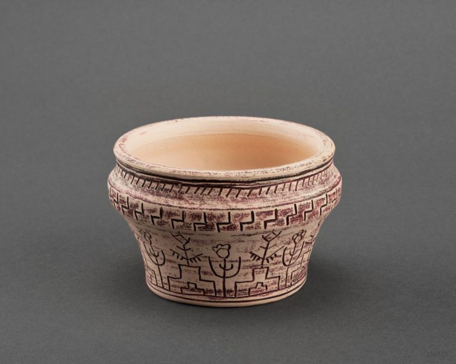 Vaso piccolo fatto a mano vaso di argilla naturale vaso in stile etnico
 foto 5