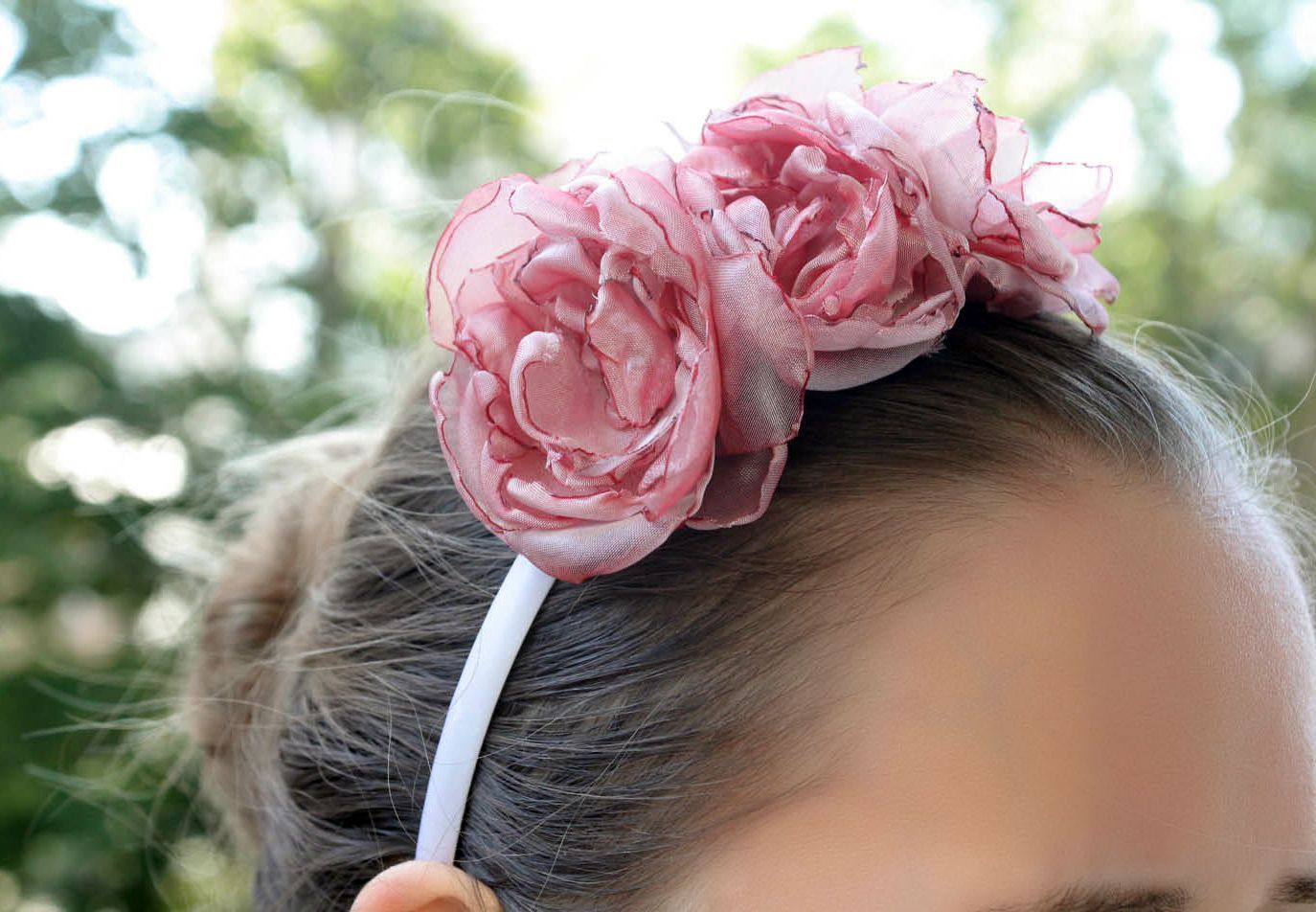 Headband with a flower photo 5