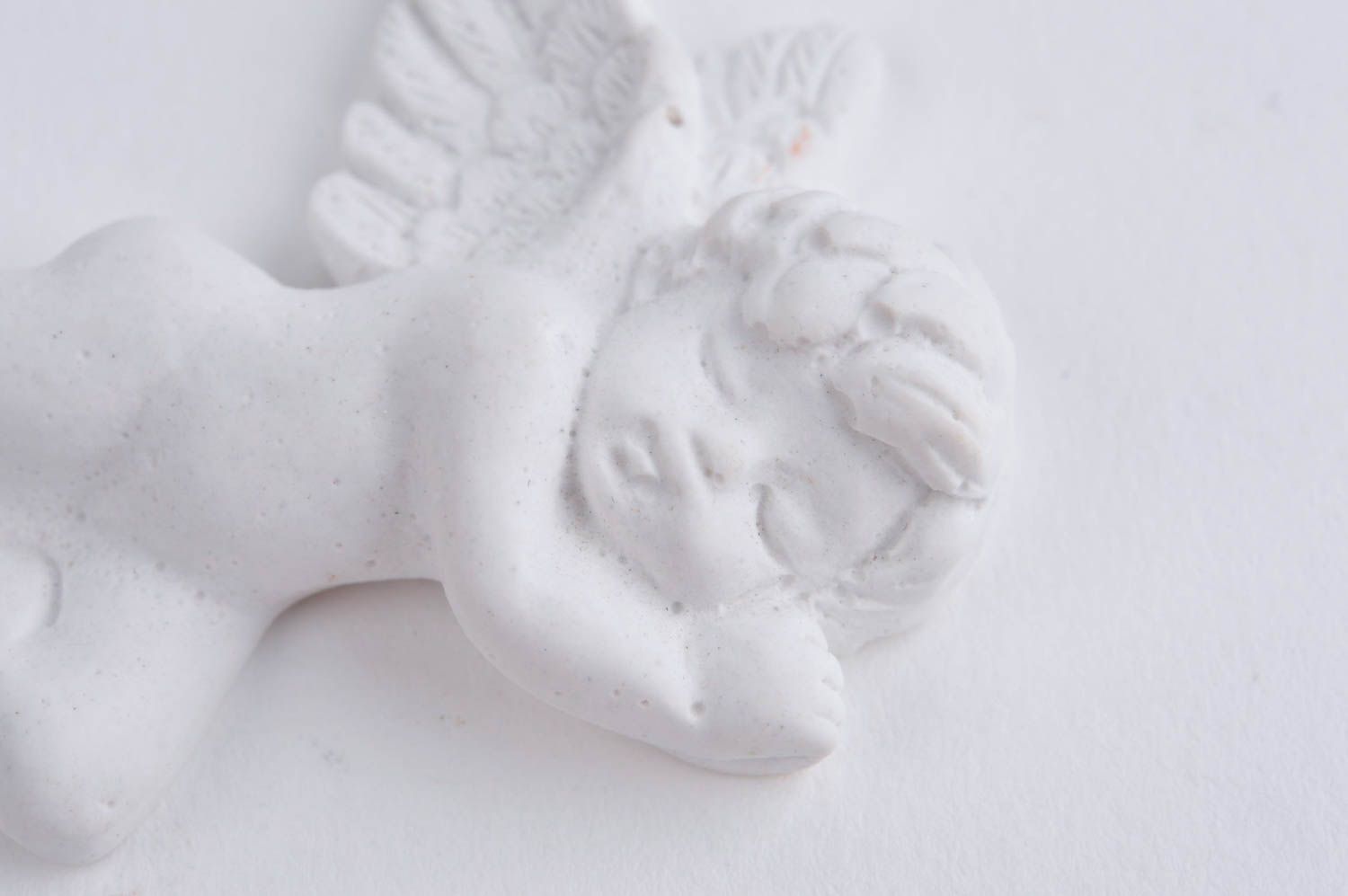 Figurine à peindre Ange décoratif fait main petit de plâtre Déco maison photo 5