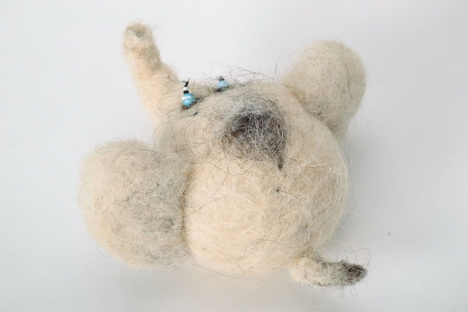 Woolen toy in the technique of felting Elephant photo 5
