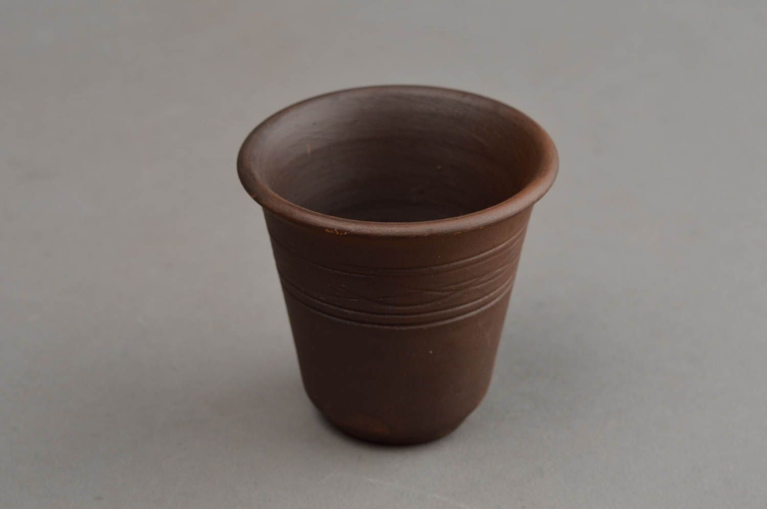 Vaso de chupito hecha a mano elemento decorativo ceramica para cocina  foto 3