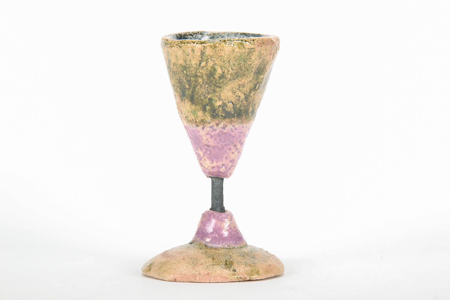 Ceramic shot glass with leg photo 2