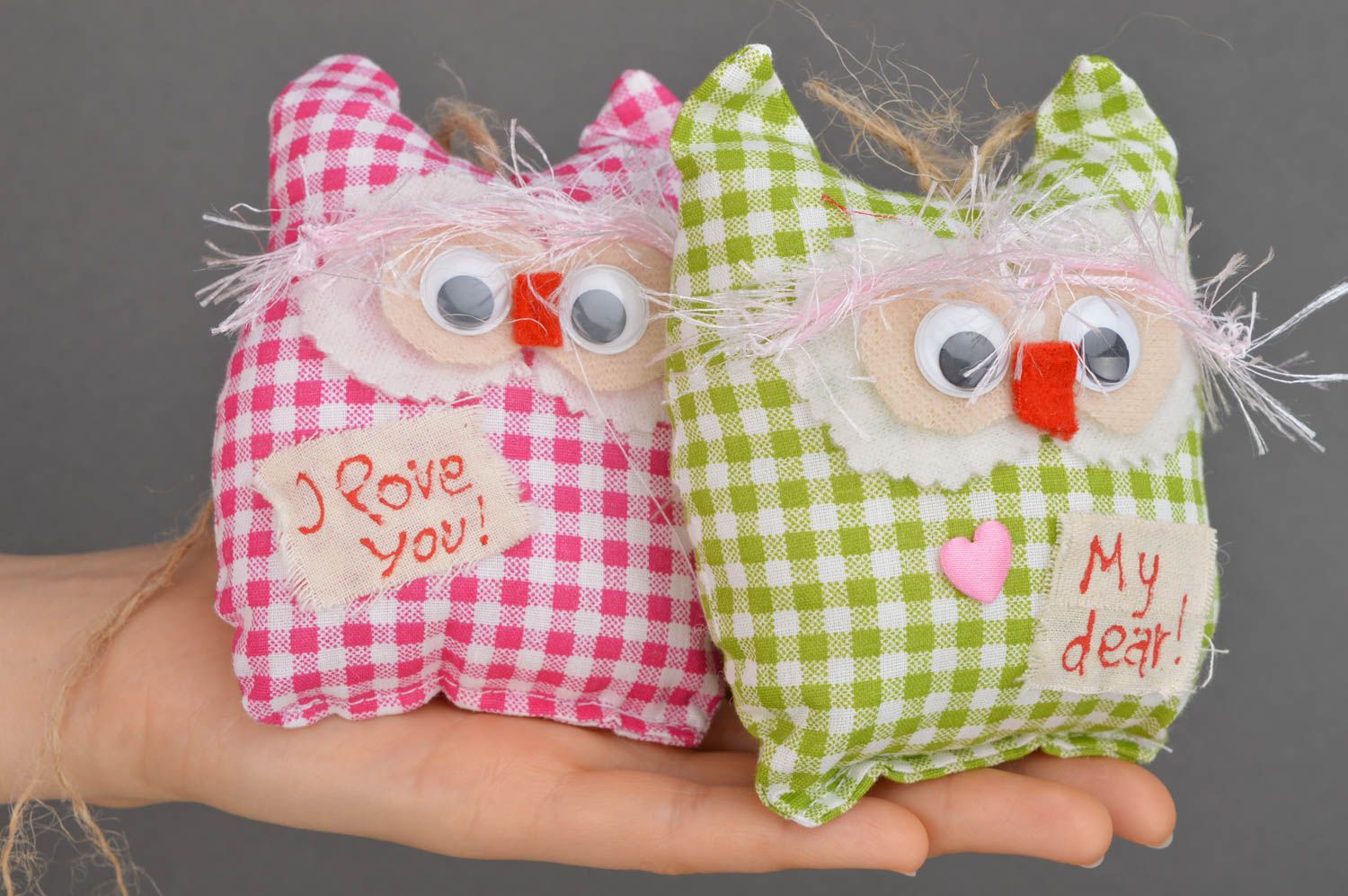 Handmade decorative soft toy owl interior stuffed doll present for baby photo 5