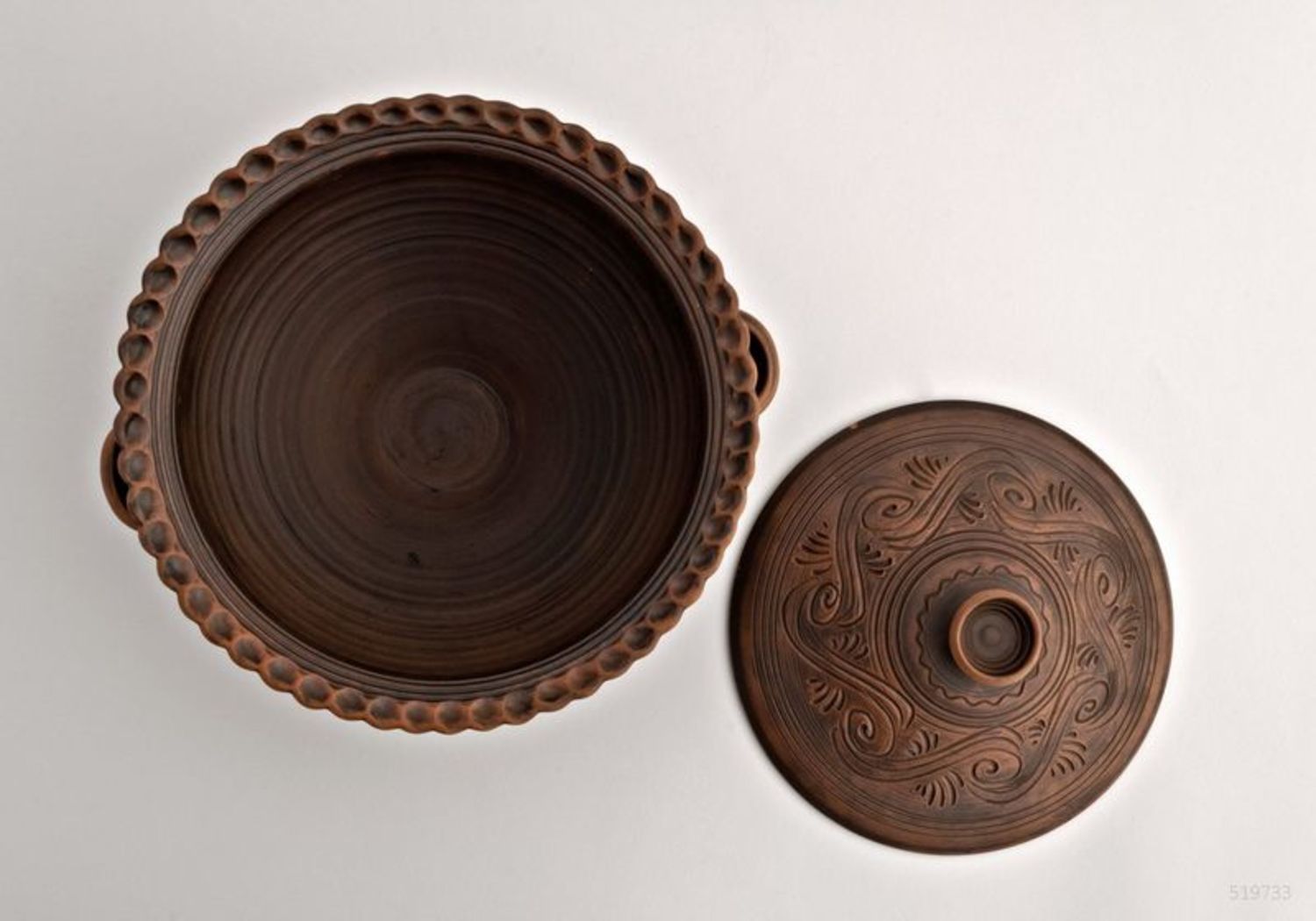 Clay bowl for vareniki photo 4