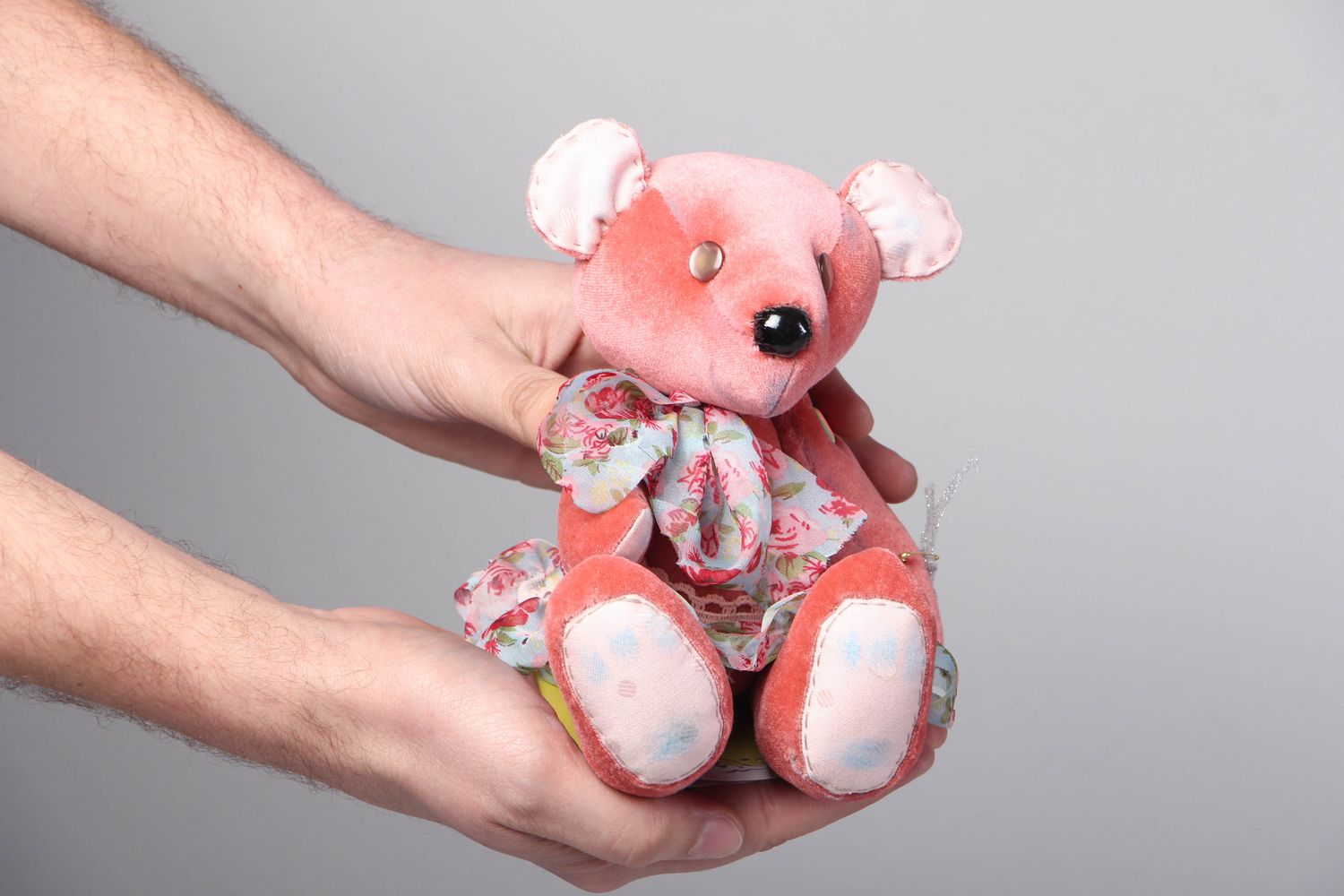 Handmade soft toy Bear Rose photo 4
