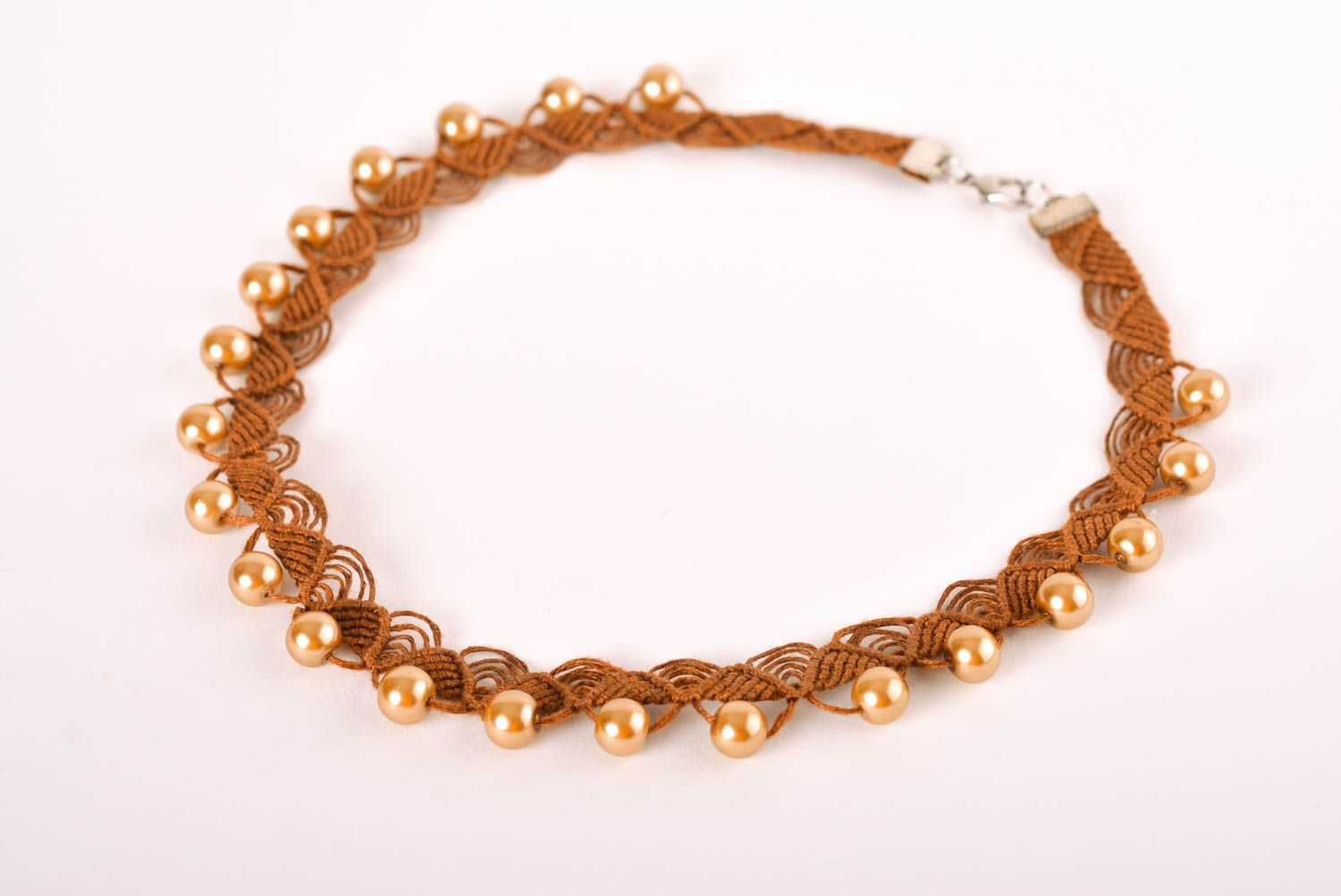 Handmade designer necklace stylish elegant necklace unusual jewelry gift photo 1