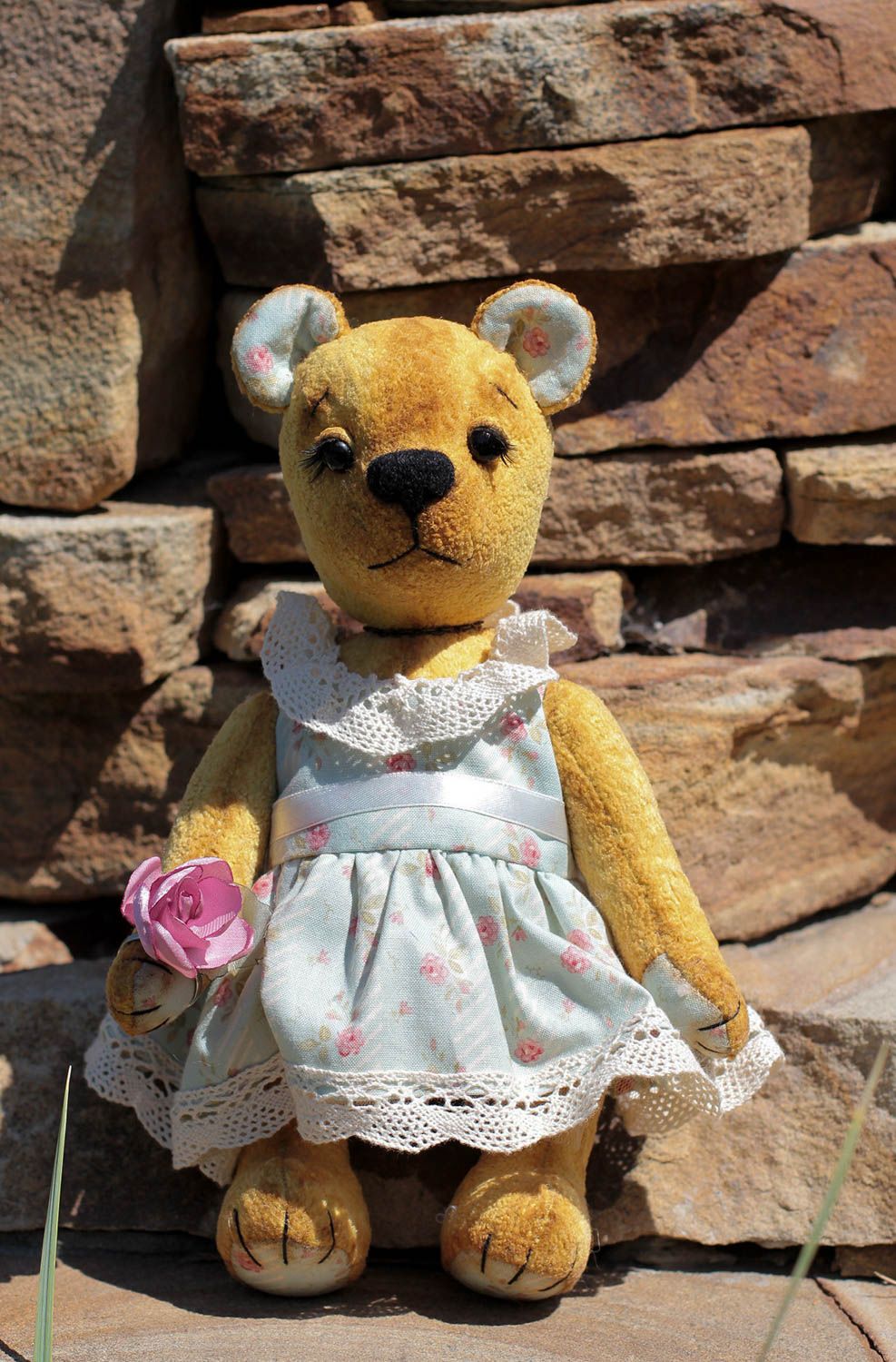 Jouet enfant fait main Peluche en tissu Cadeau original Déco chambre enfant photo 5