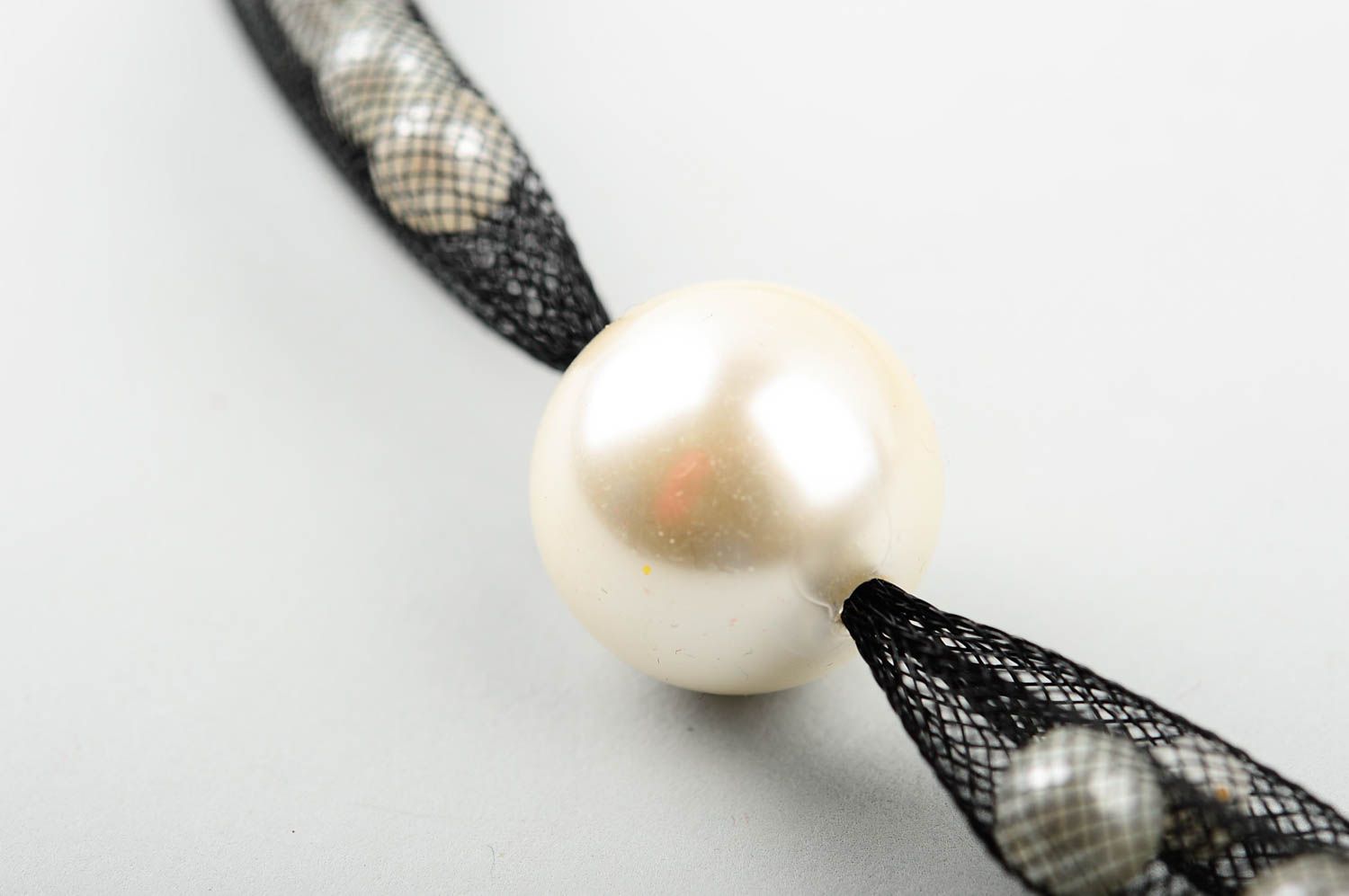 Collier fantaisie Bijou fait main avec perles d'imitation Accessoire femme photo 4