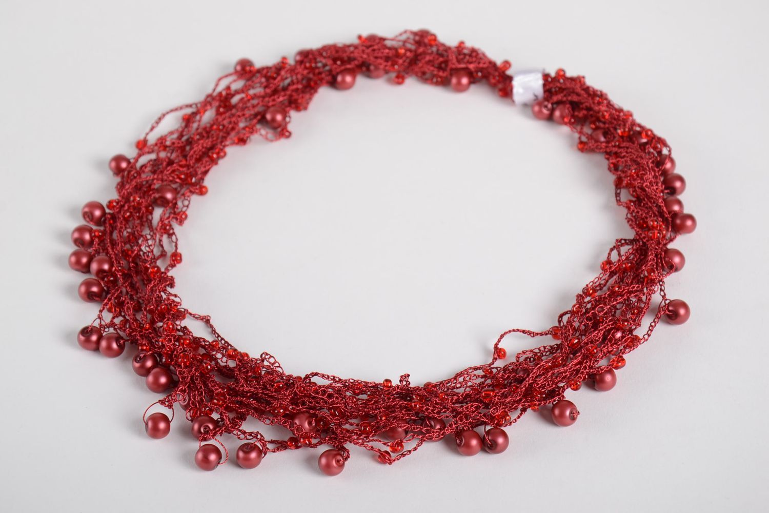 Beautiful handmade crochet necklace handmade accessories beautiful jewellery photo 9