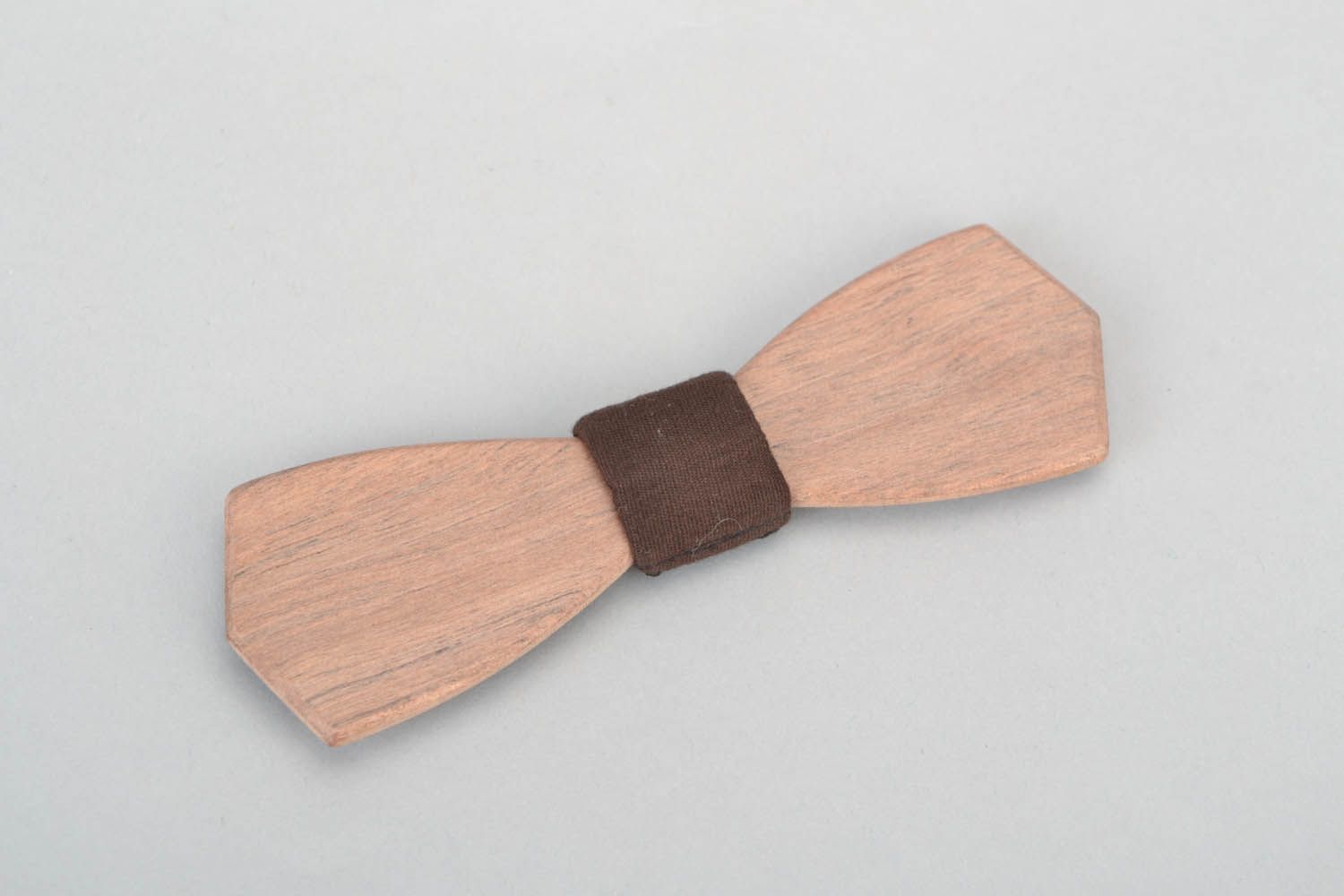 Bow tie made of gray ebony wood photo 2