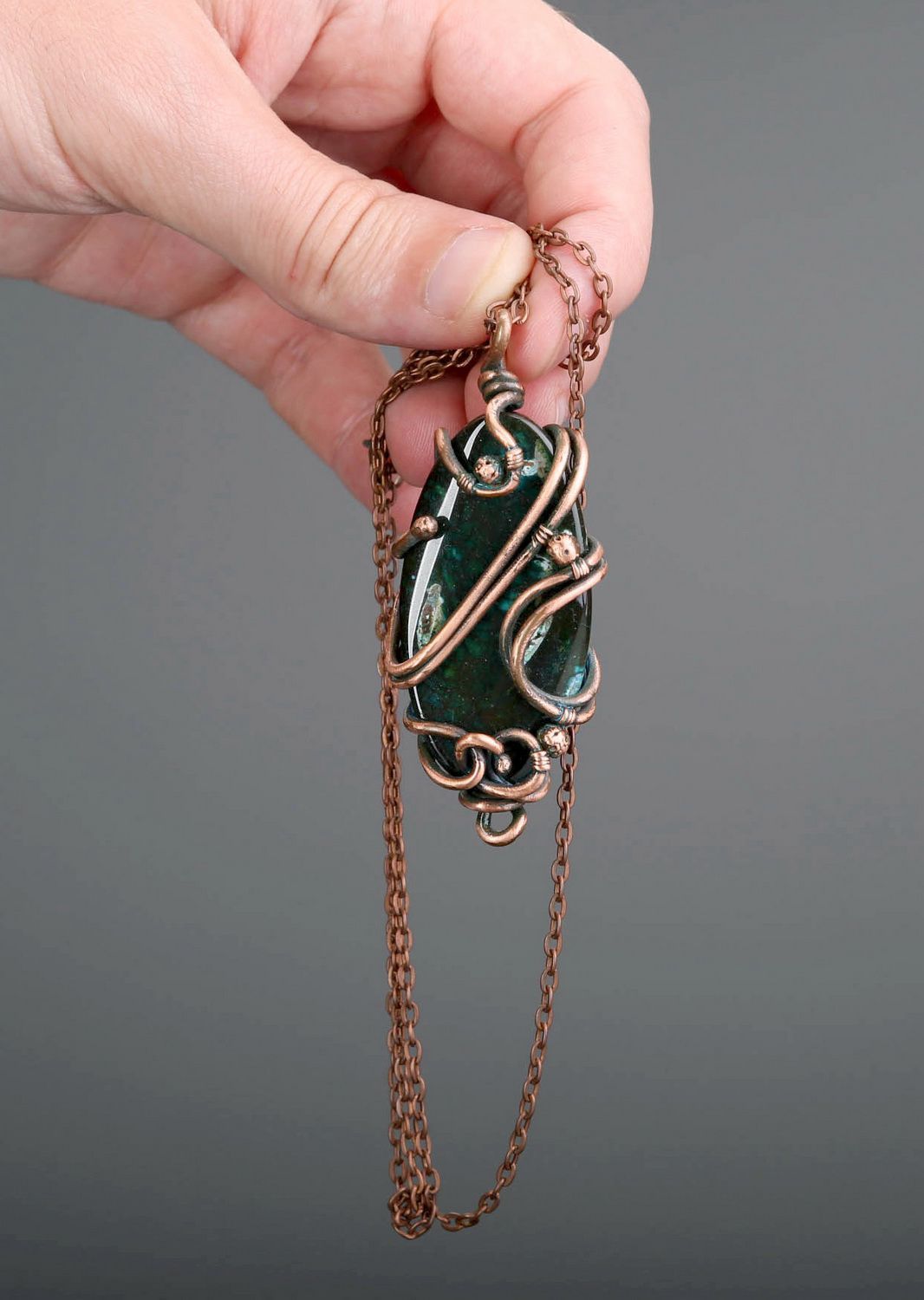 Beautiful pendant with agate photo 10
