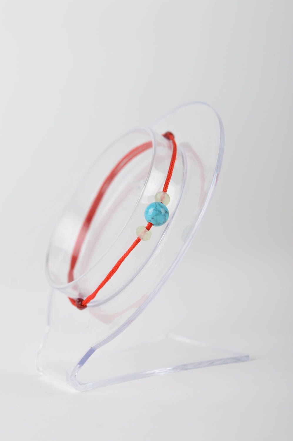 Armband für Frauen handmade Schmuck Designer Accessoire schönes Armband rot foto 3