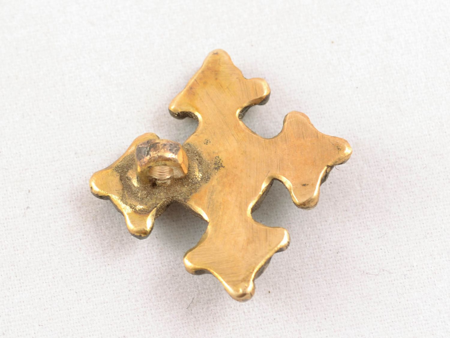 Zgard amuleto fatto a mano a forma di croce di bronza accessorio originale  foto 4