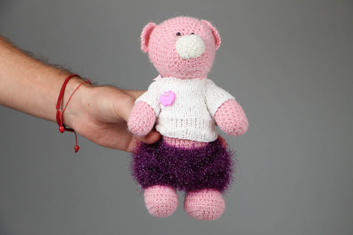 Crocheted toy Pig photo 4