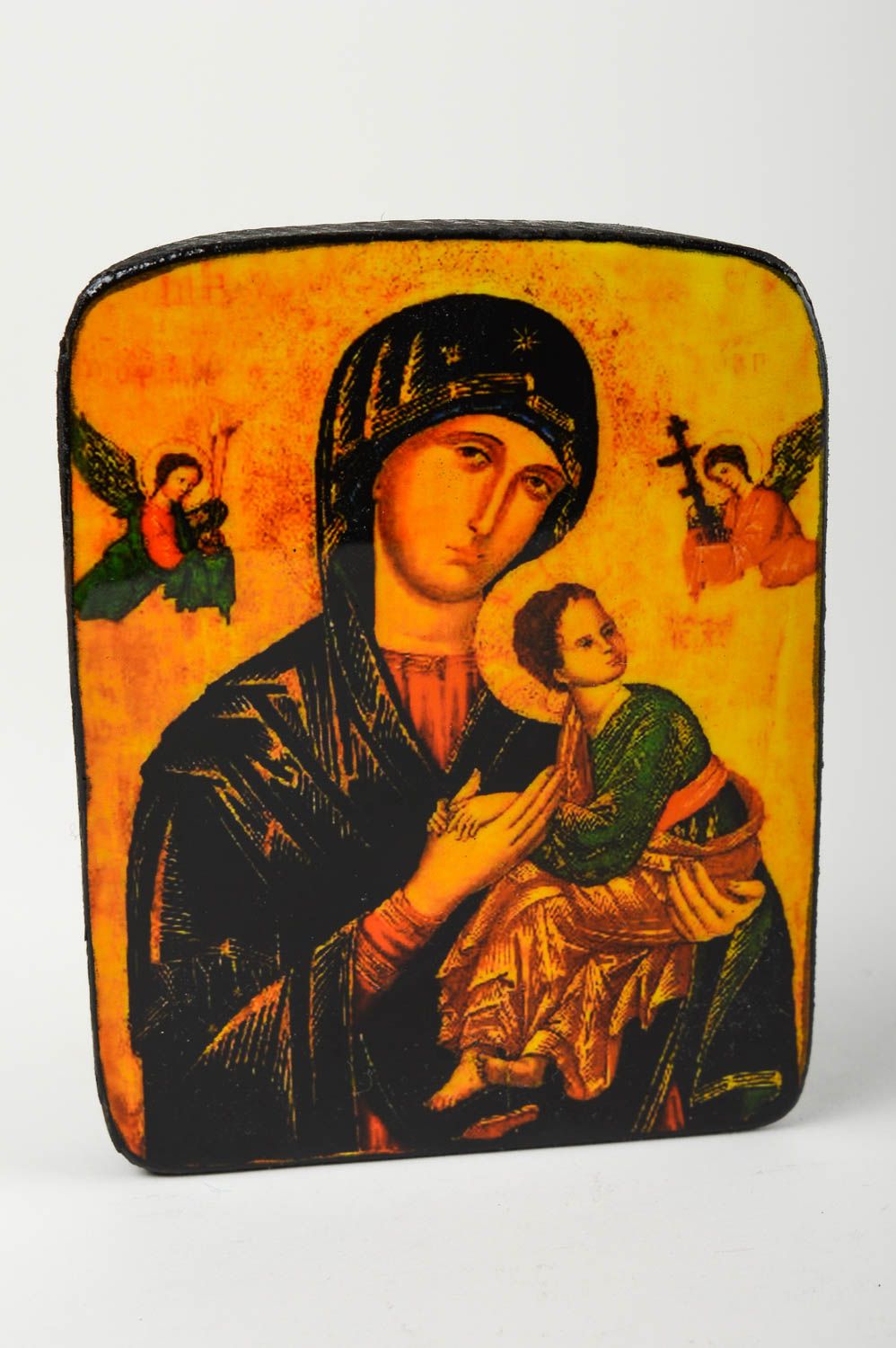 Икона ручной работы икона из дерева православная икона Неустанной Помощи фото 2