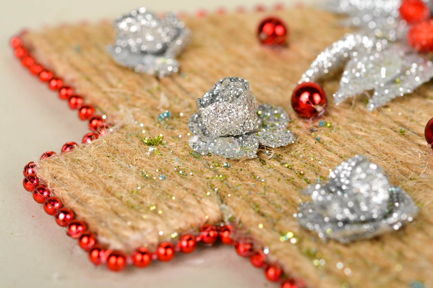 Decoración navideña hecha a mano elemento decorativo estiloso regalo original foto 2