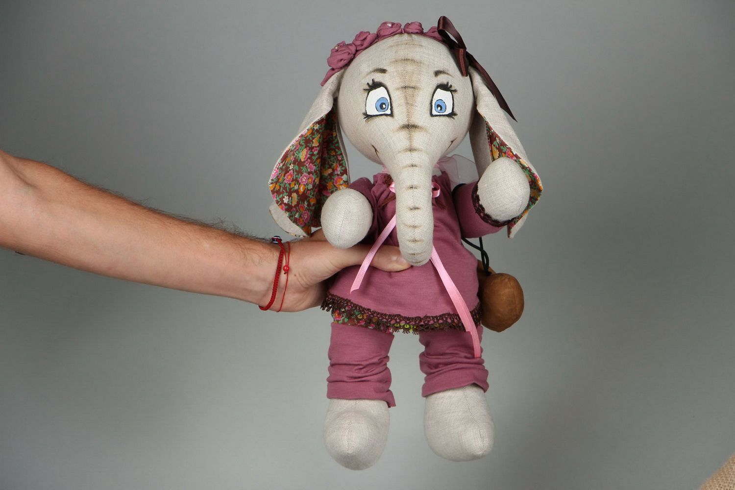 Soft toy Elephant Girl photo 4