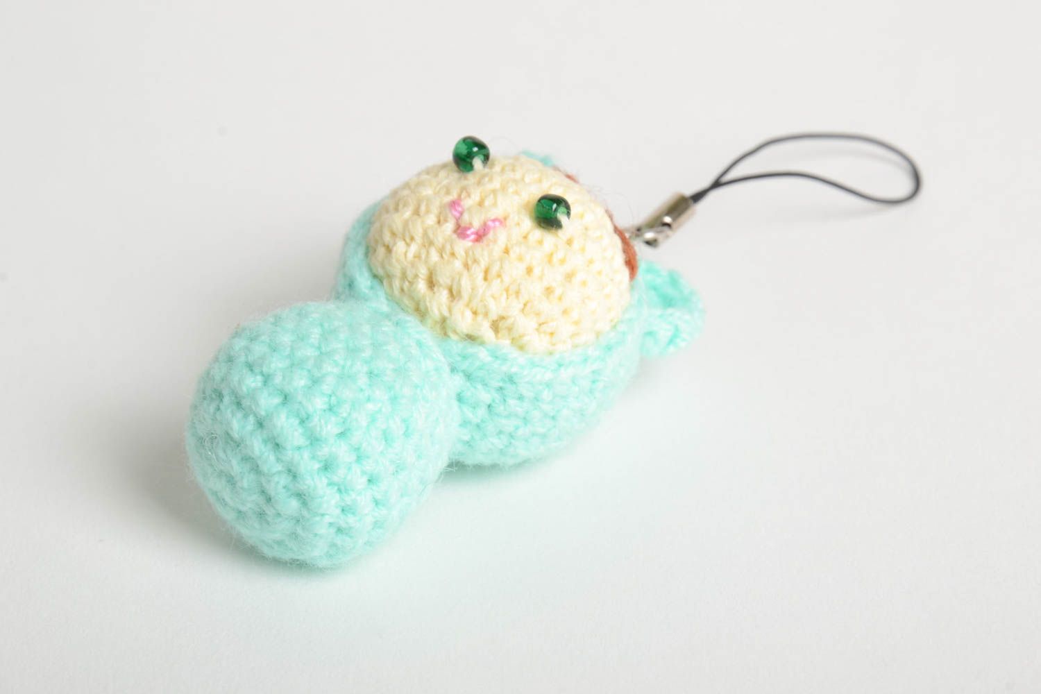 Unusual handmade crochet keychain soft toy keychain crochet ideas gifts for kids photo 3