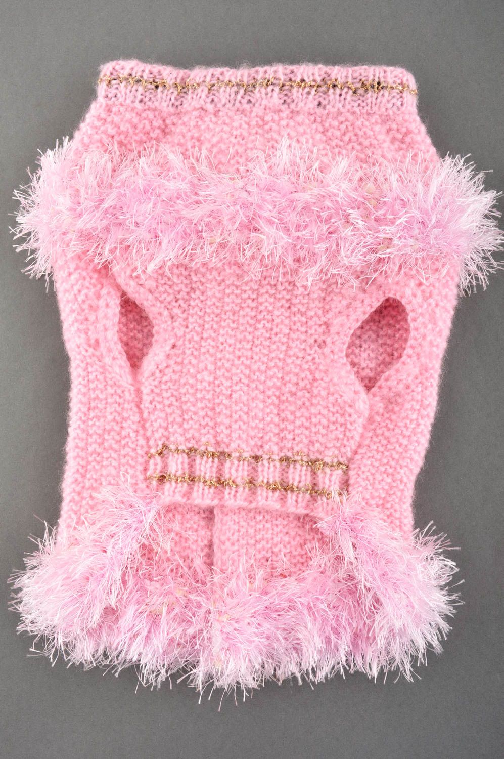 Handgefertigt Kleidung für Hund Kostüm für Hund Designer Accessoire rosa foto 2