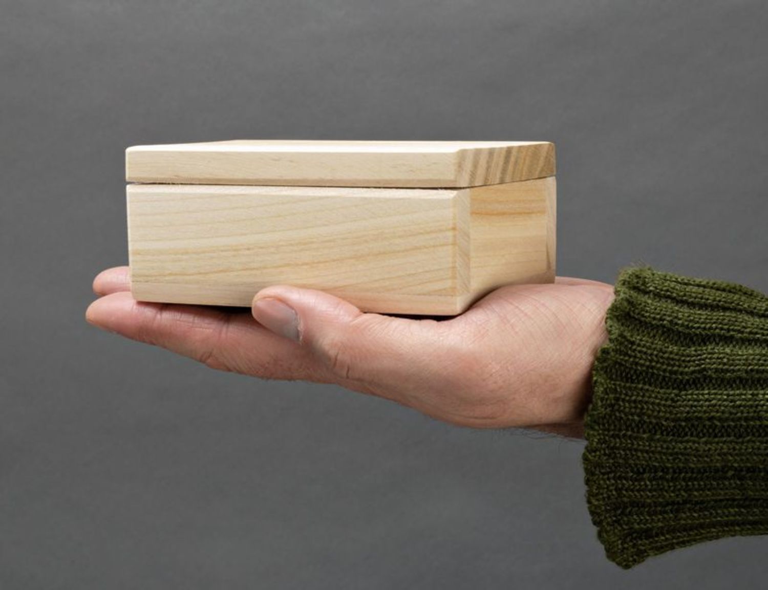 Handmade Roh-Holzschatulle für Decoupage foto 2