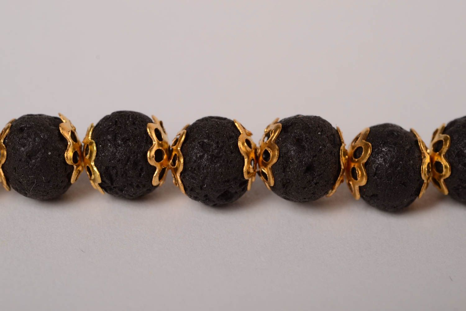 Black beaded bracelet handmade jewelry designer bracelets for women cool gifts photo 5