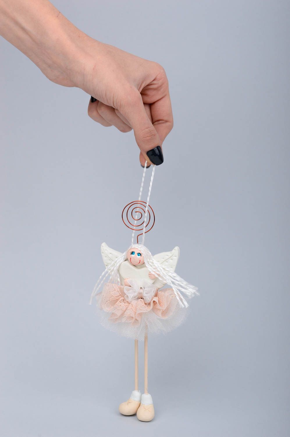 Angel doll handmade fridge magnet home amulet interior doll decor use only photo 2
