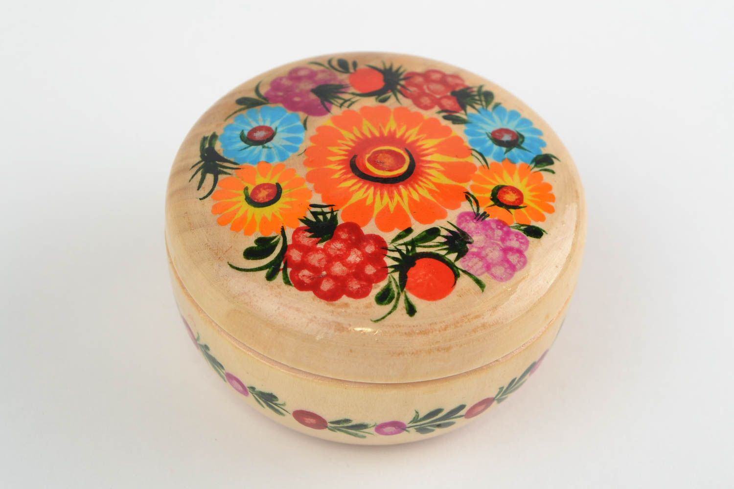 Caja de madera hecho a mano decorada decoración de interior joyero original foto 8