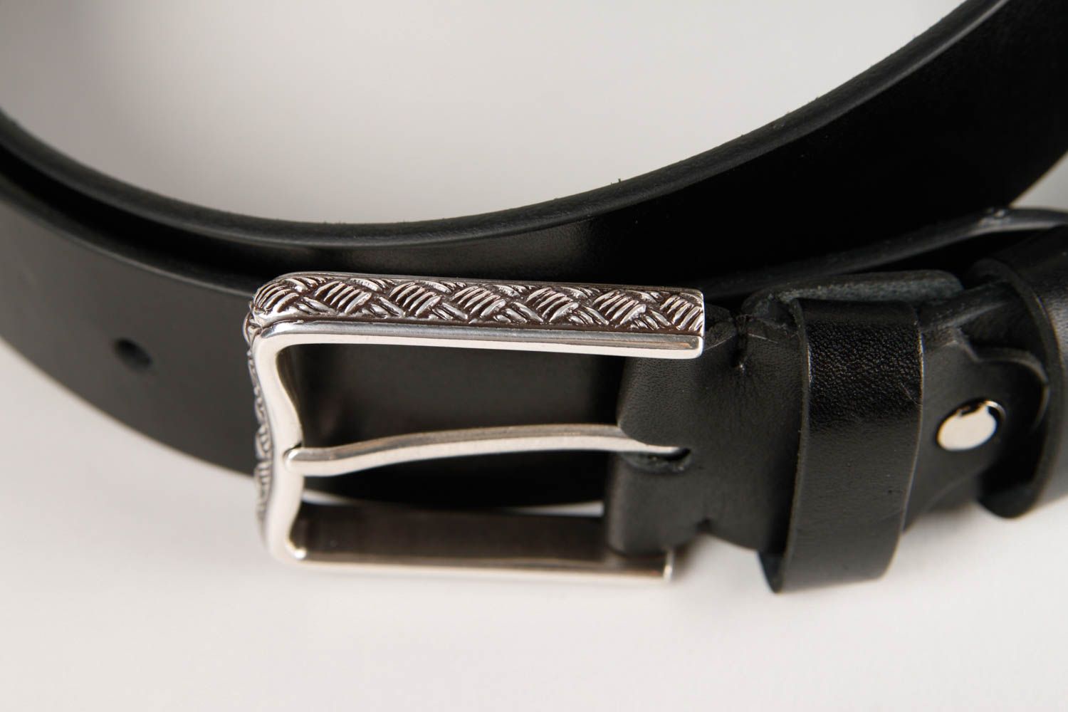 Handmade belt designer belt for men unusual gift leather accessory for men photo 4