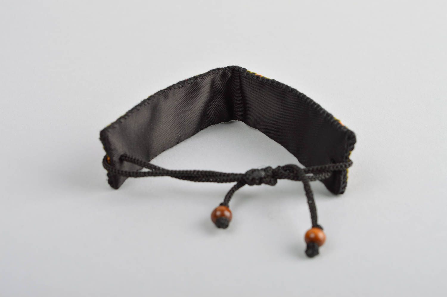 Handmade Schmuck schönes Armband Accessoire für Frauen Armband textil breit foto 3
