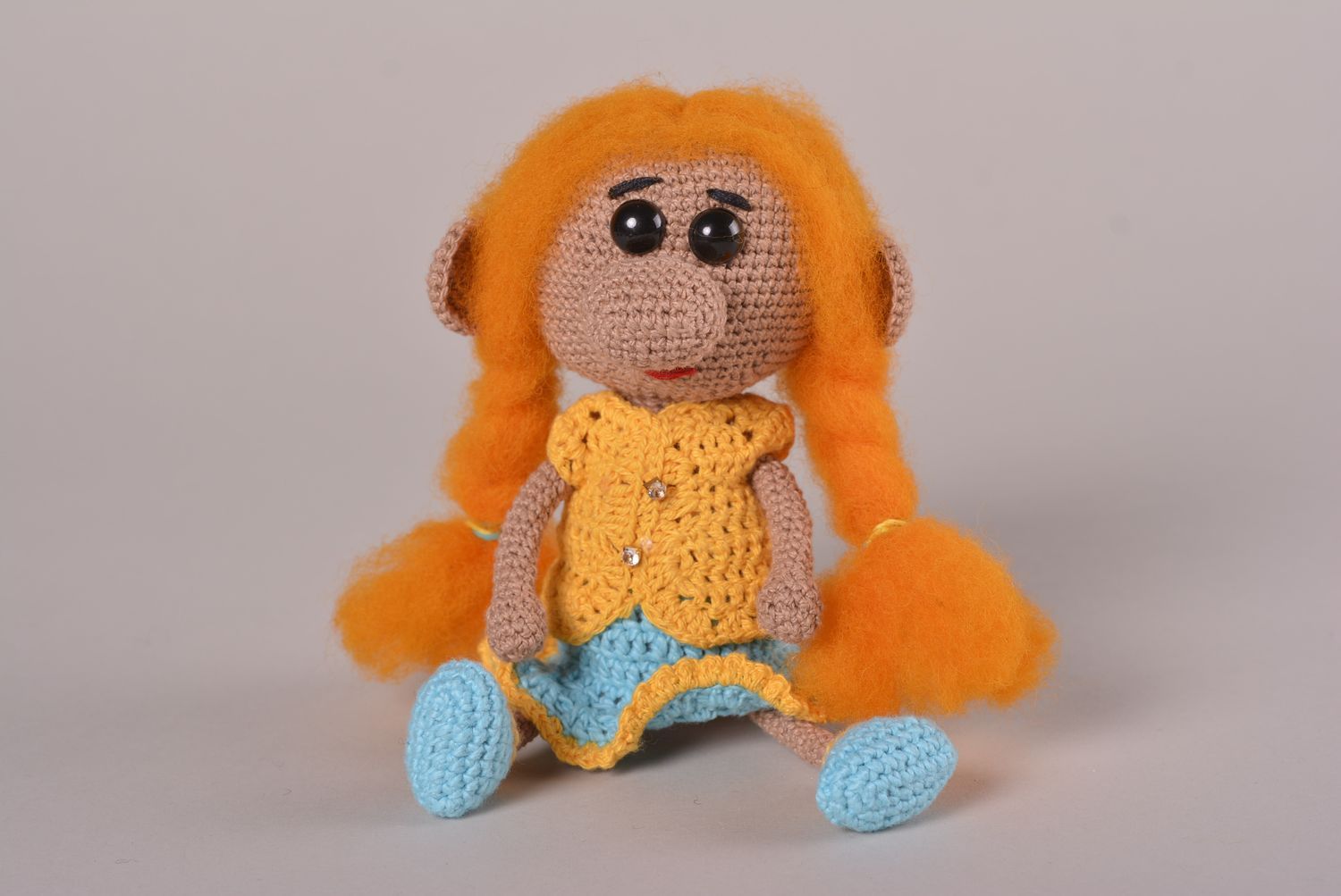 Crochet doll handmade exclusive toys designer doll present for children photo 3