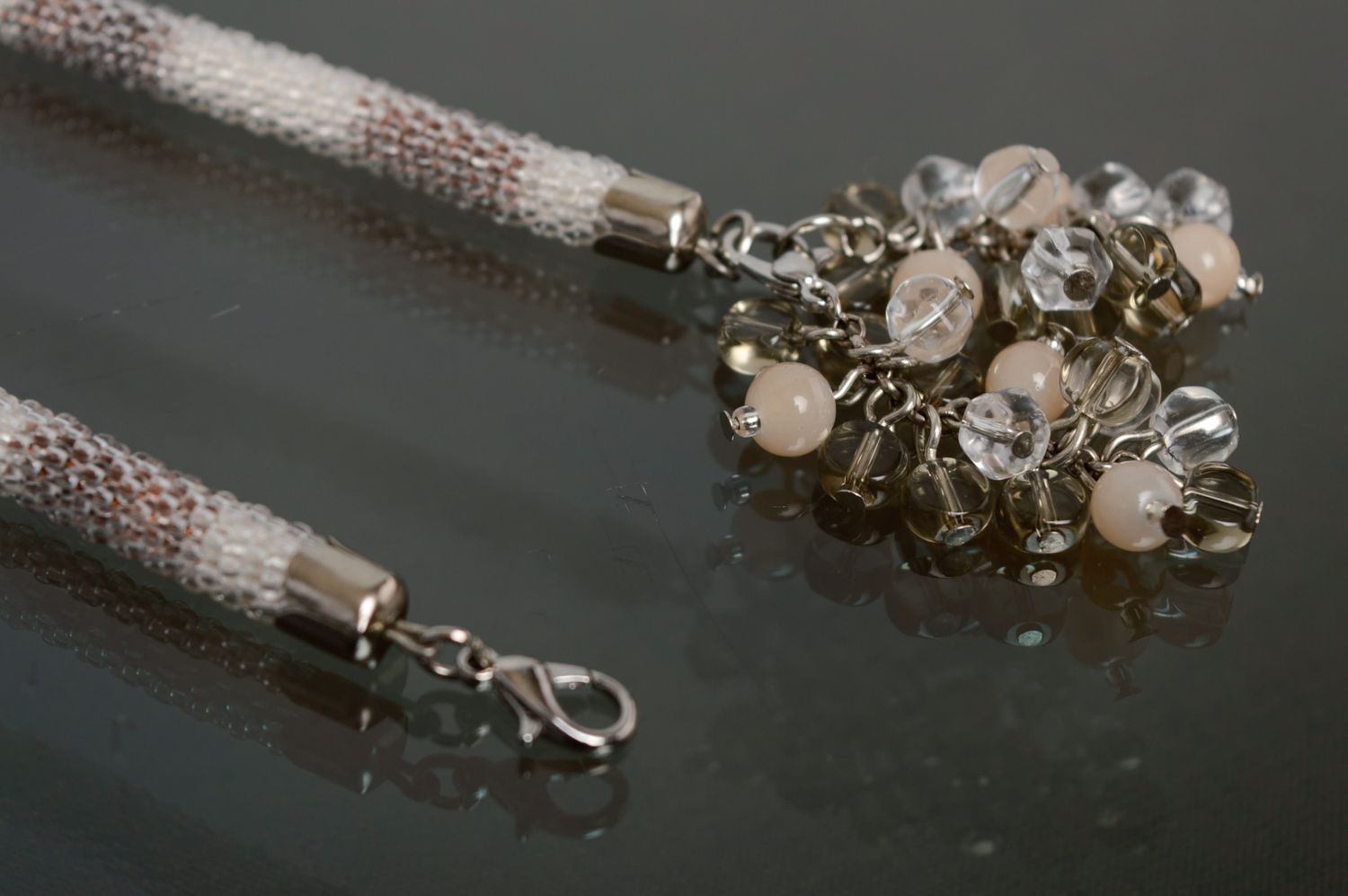 Handgemachte Perlenkette Lasso foto 5