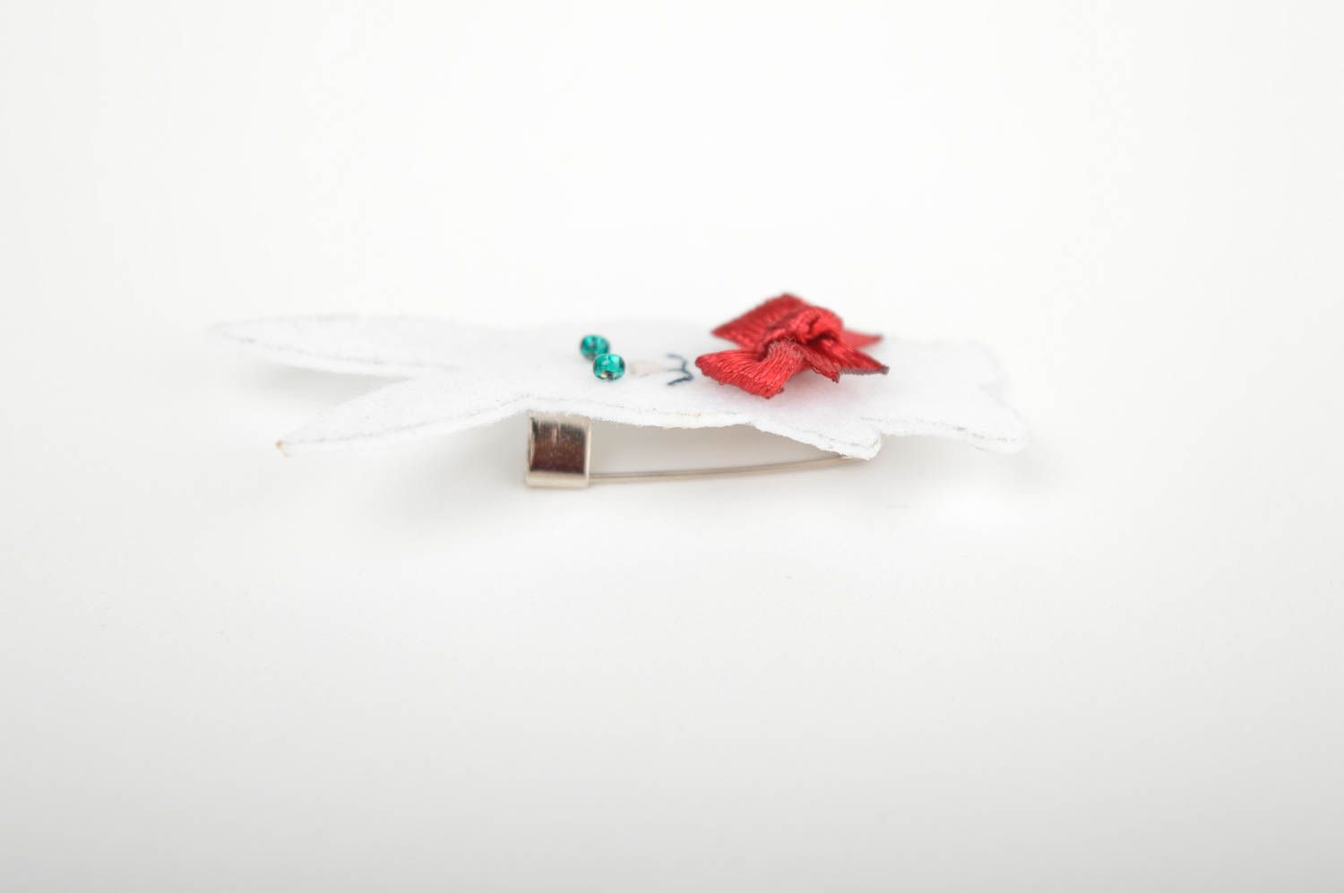 Broche hecho a mano con forma de conejo accesorio de moda regalo personalizado foto 3