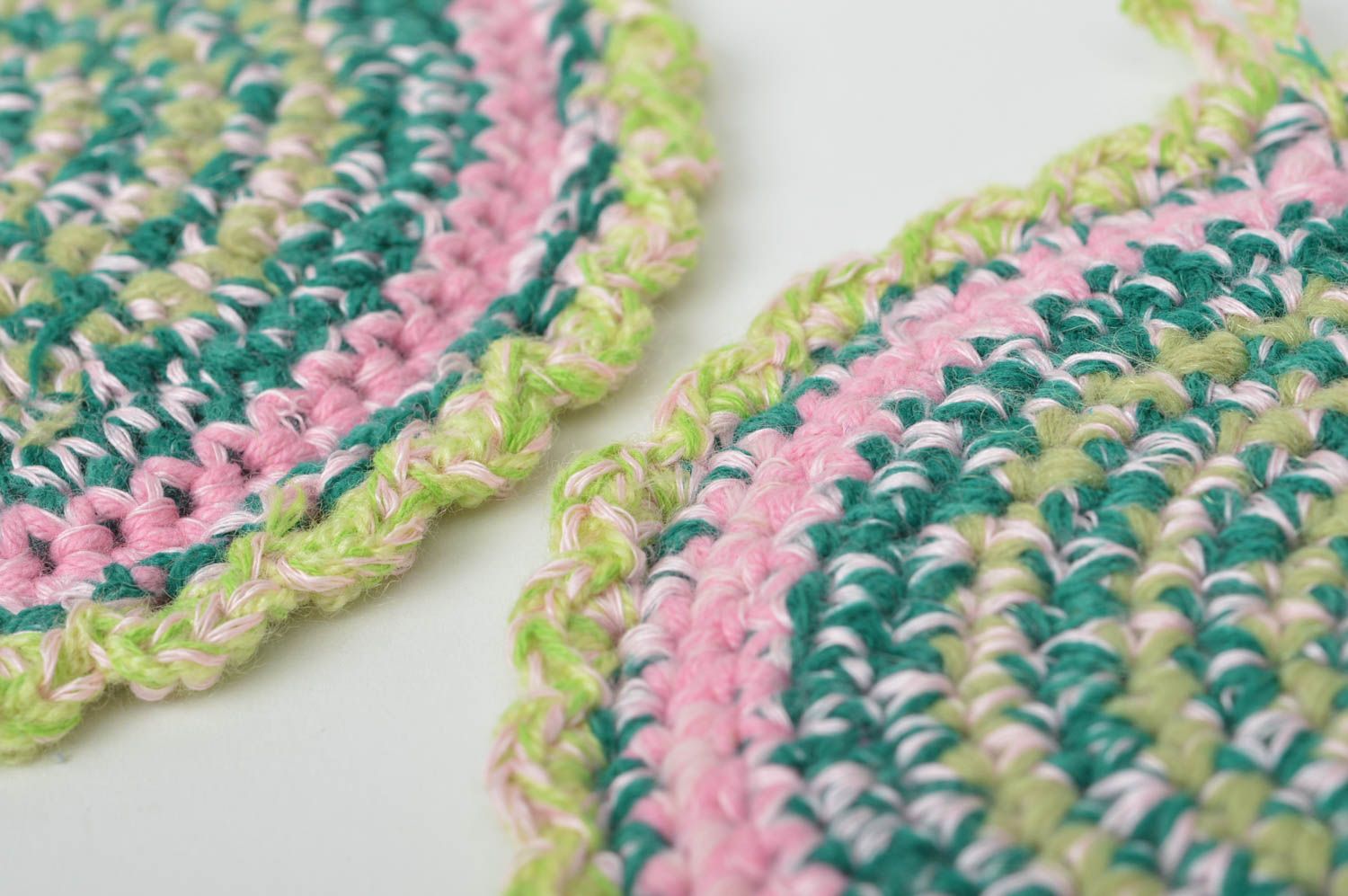 Manique au crochet faite main Textile de cuisine tricot Accessoire cuisine photo 3