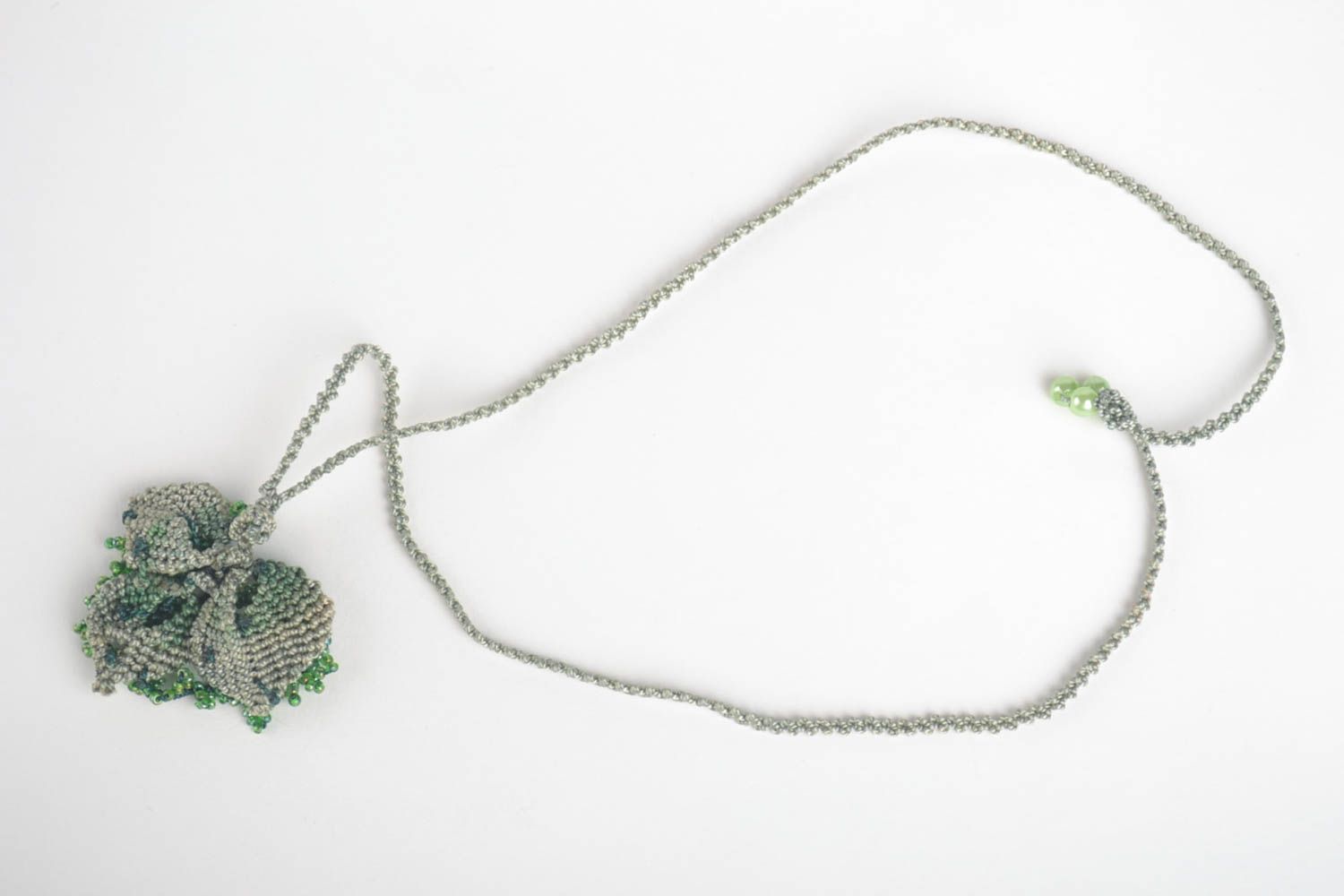 Halskette mit Anhänger Schmuck handgemacht Rocailles Kette Halskette für Frauen foto 2
