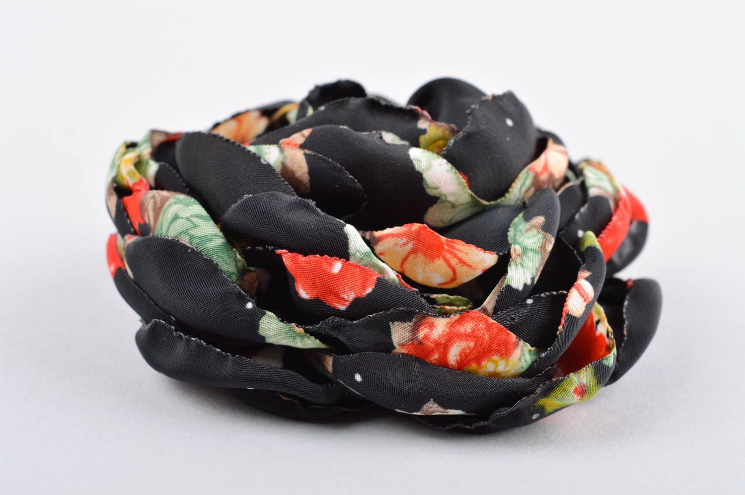 Handmade flower brooch fabric flowers designer accessories for girls photo 3