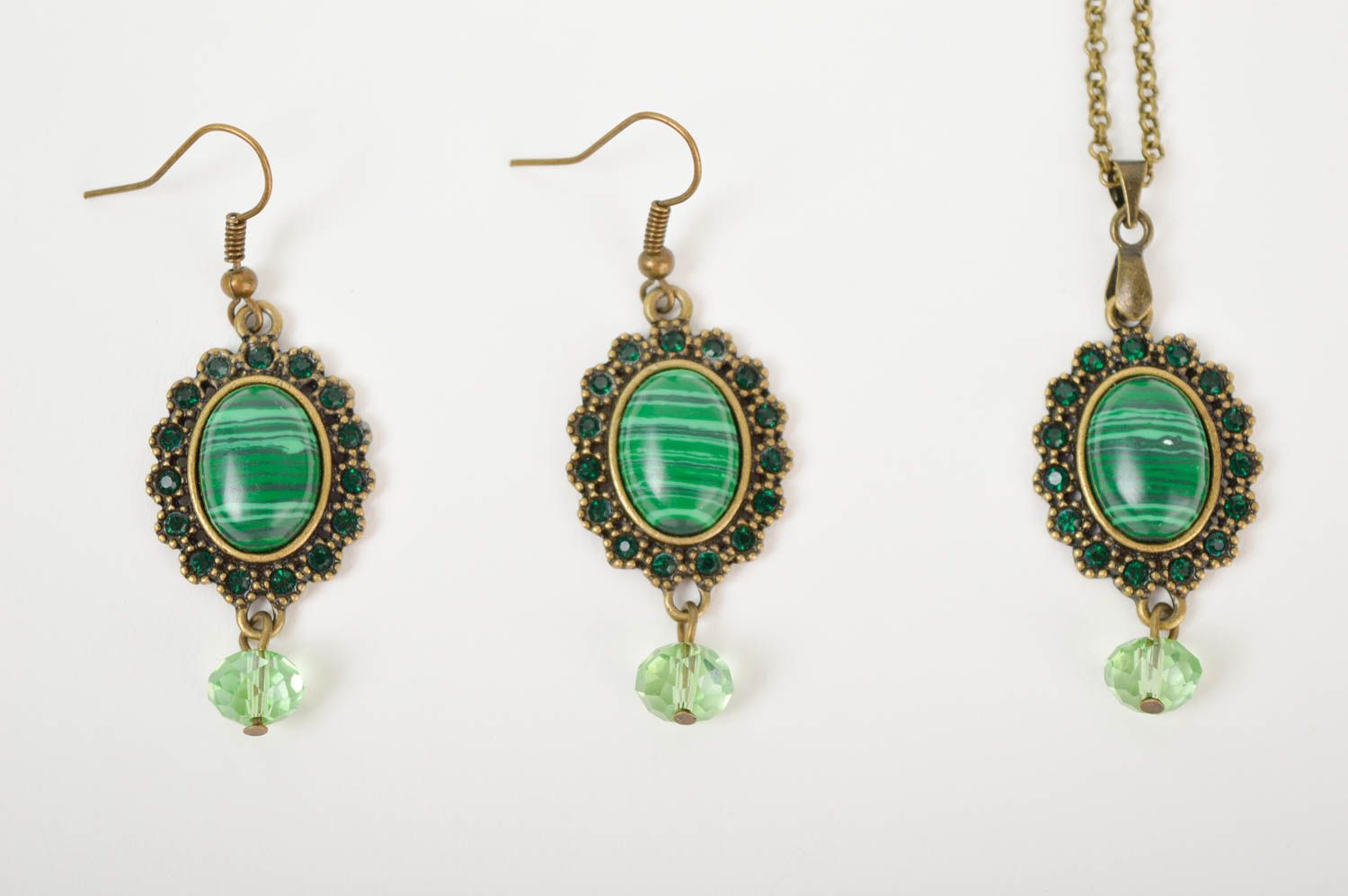 Cool handmade jewelry set bead earrings bead pendant fashion trends for girls photo 4