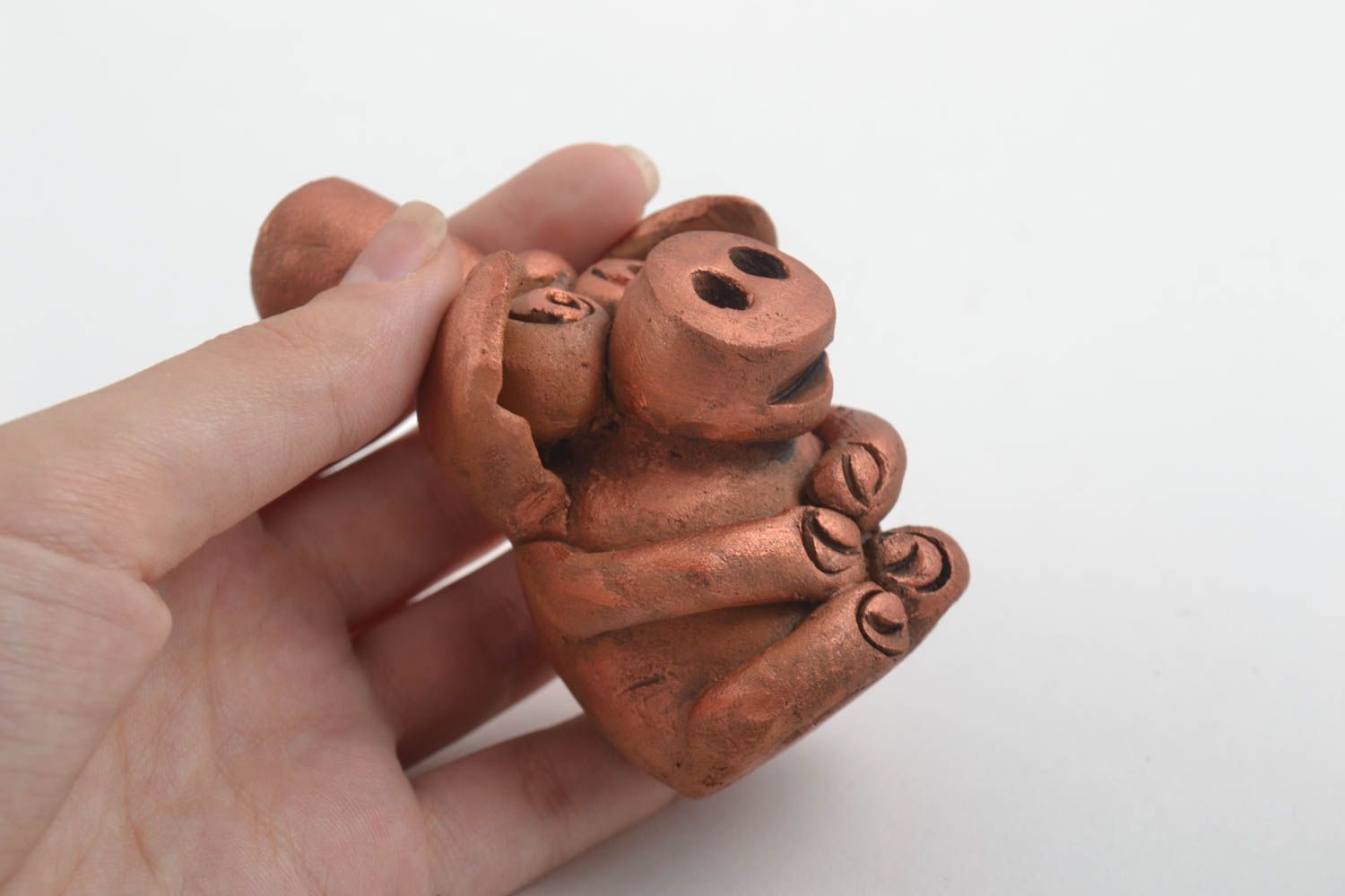 Funny handmade ceramic figurine clay statuette designs sculpture art gift ideas photo 5