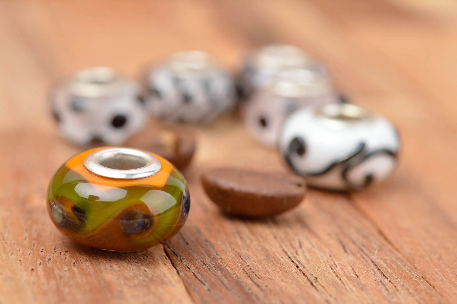 Beautiful handmade glass bead DIY accessories jewelry making supplies  photo 1